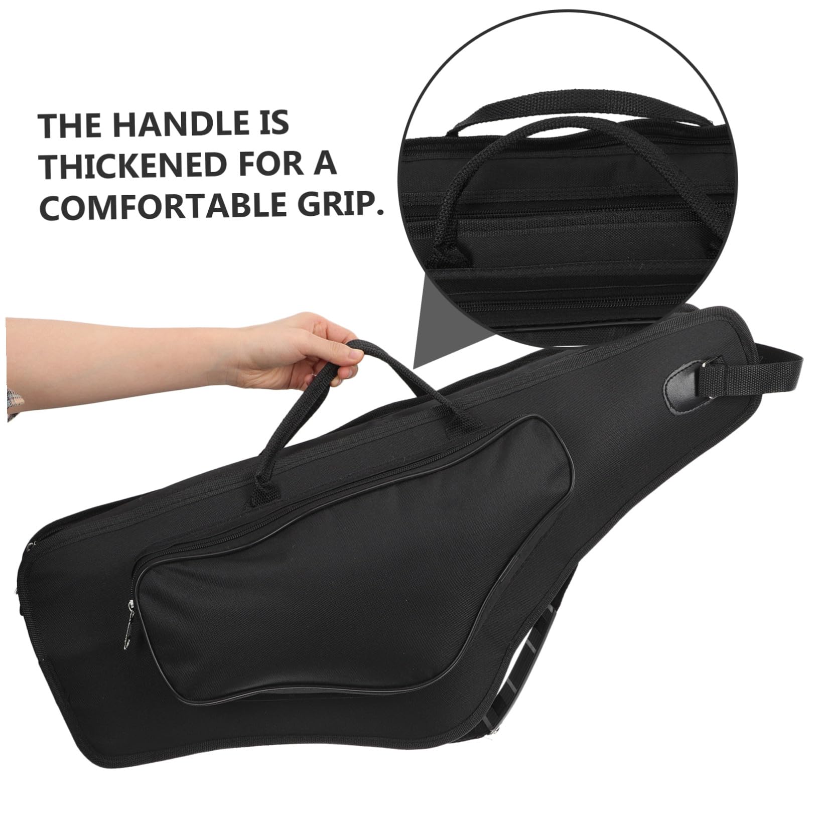 Noir Étui de Rangement, Sacoche Portable pour Saxophone Alto