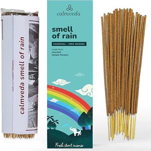 Vista 39 de Paquete de varillas de incienso de pachulí de los años 60, (80 varillas), incienso sin carbón, hecho de flores recicladas, varillas de incienso