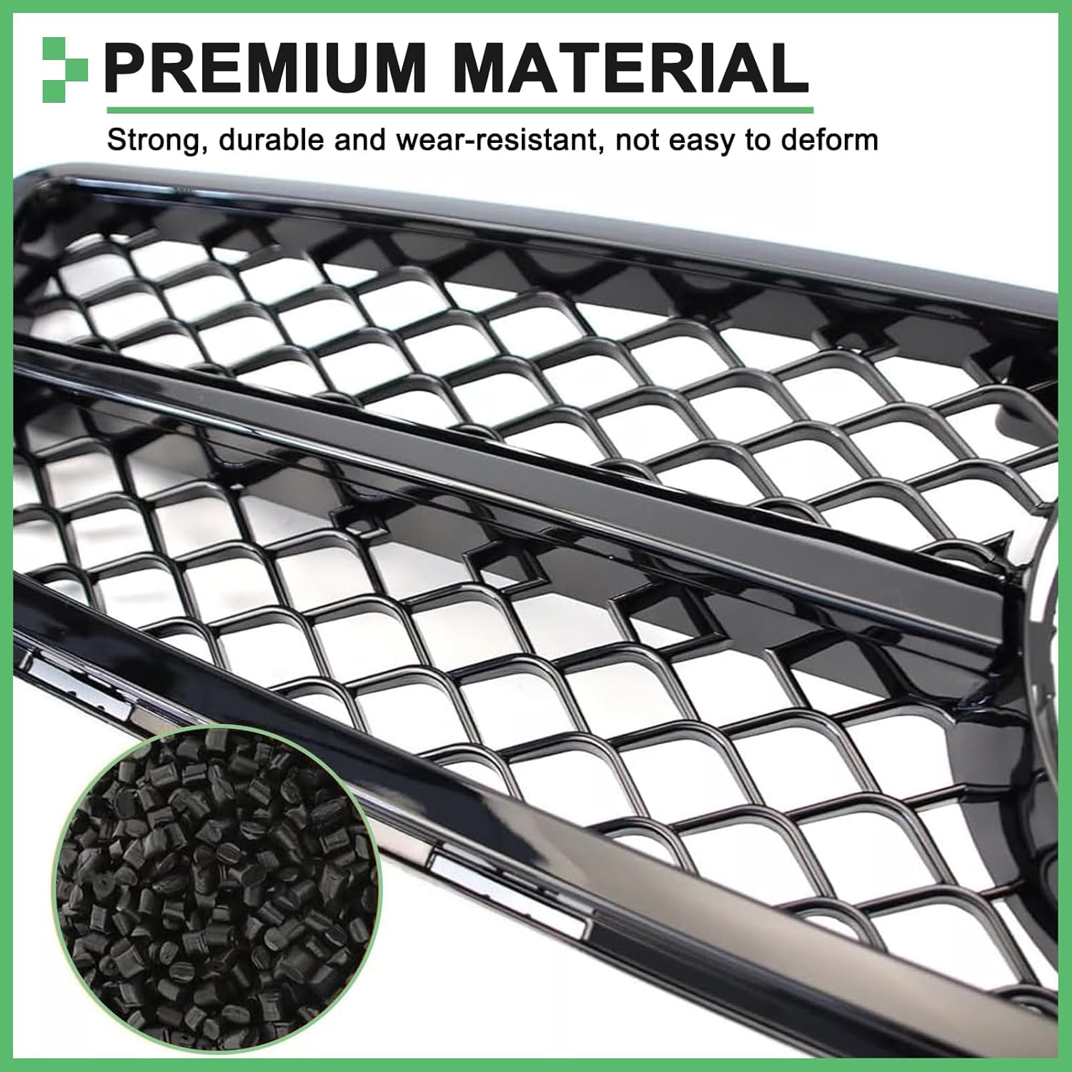 Front Grille For Mercedes Benz W204 C Class C250 C300 C350 AMG Style Gloss Black Grill 2008-2014