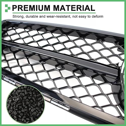 Miniatura 5 de Rejilla delantera para Mercedes Benz W204 Clase C C250 C300 C350 AMG estilo brillante parrilla negra 2008-2014