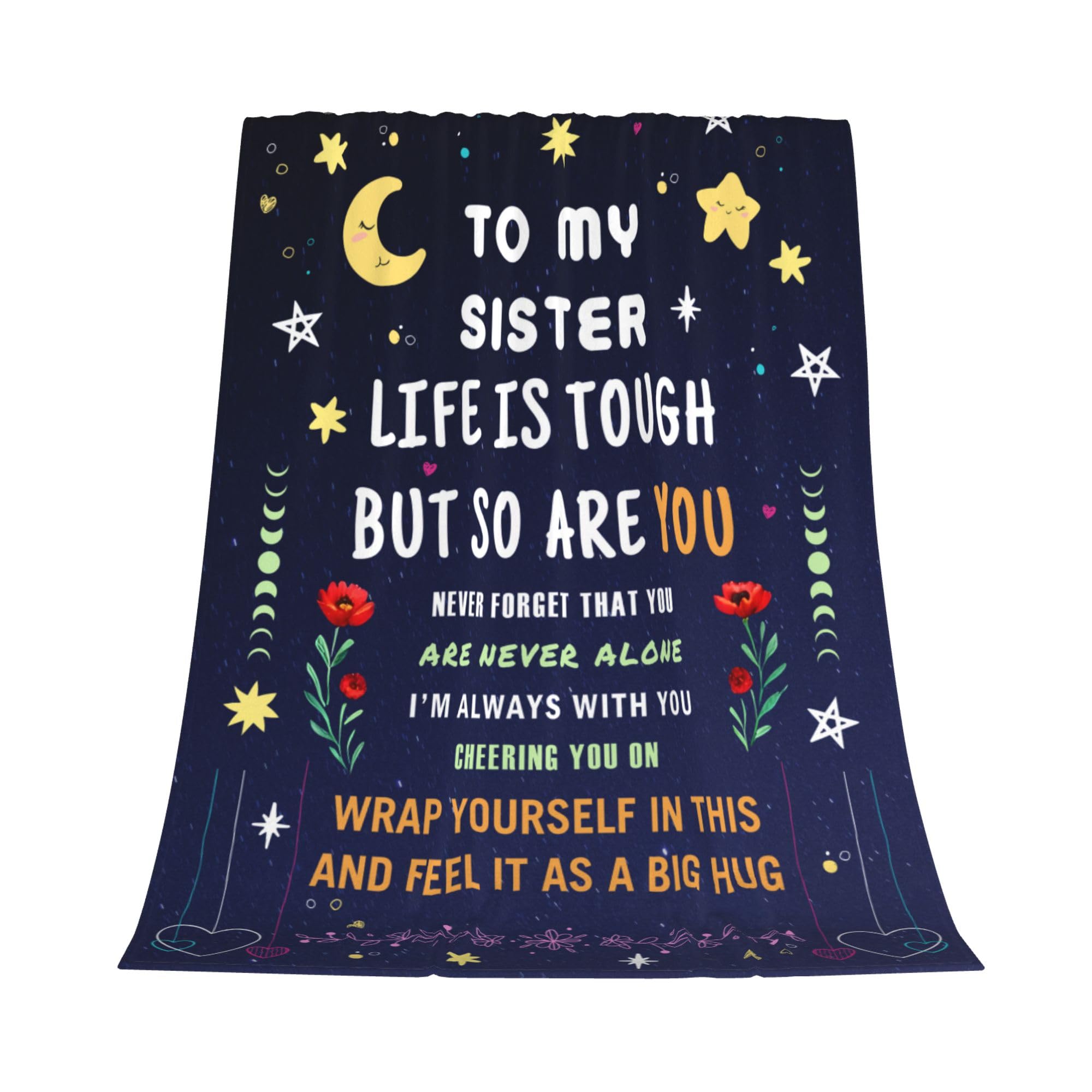 Sister Gifts,Gifts from Sister,Sister Birthday Gifts,To My Sister Gifts Blanket from Sister,Big Sister Gifts from Sister,Sister Blankets for Friendship Wedding Christmas Throw Blanket 130x150cm — image 1