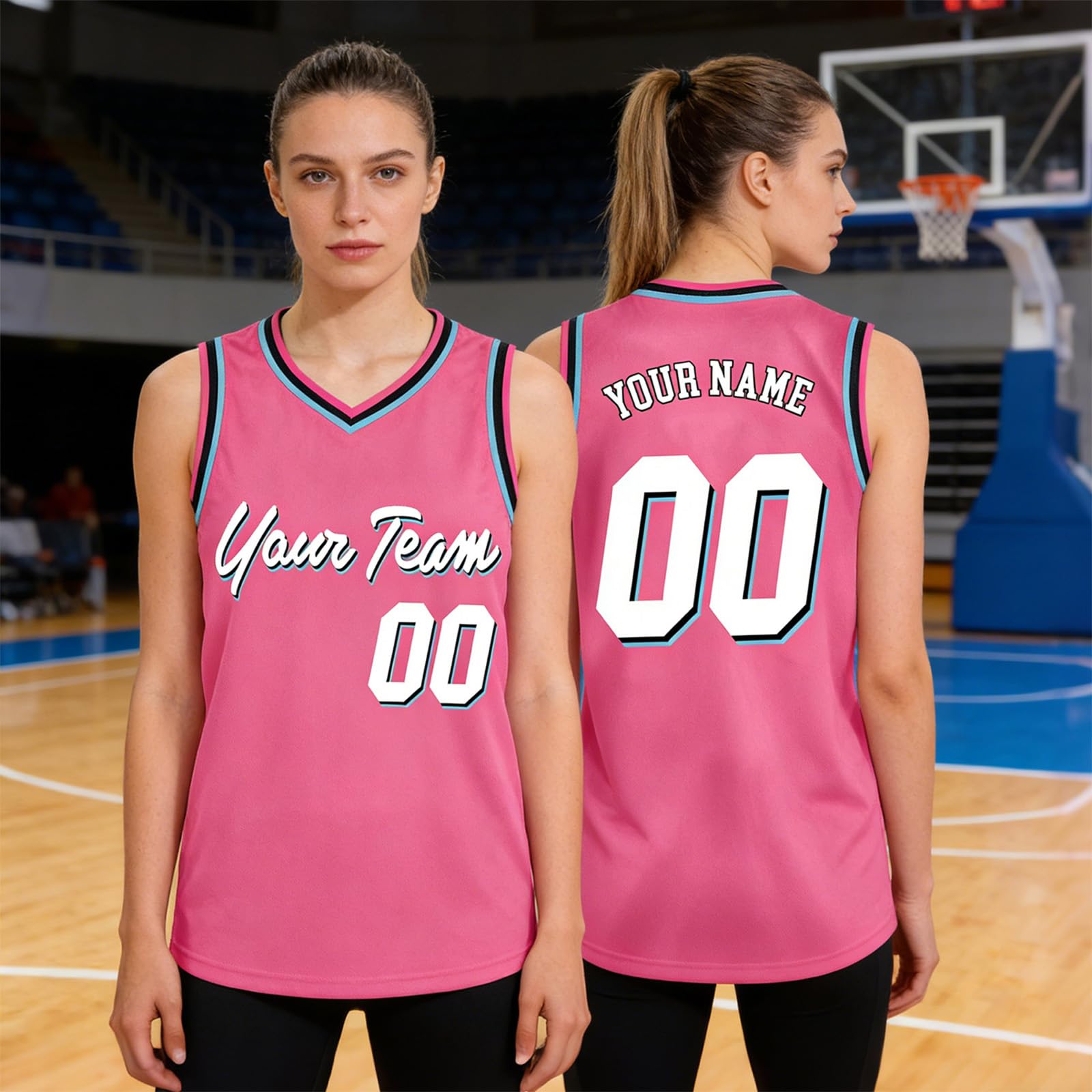 Personalisierte Basketball Trikot Shirt Herren Damen Kinder Basketball Jersey mit Name Nummer Teamname Jungen Männer Personalisierte Basketball Shirt