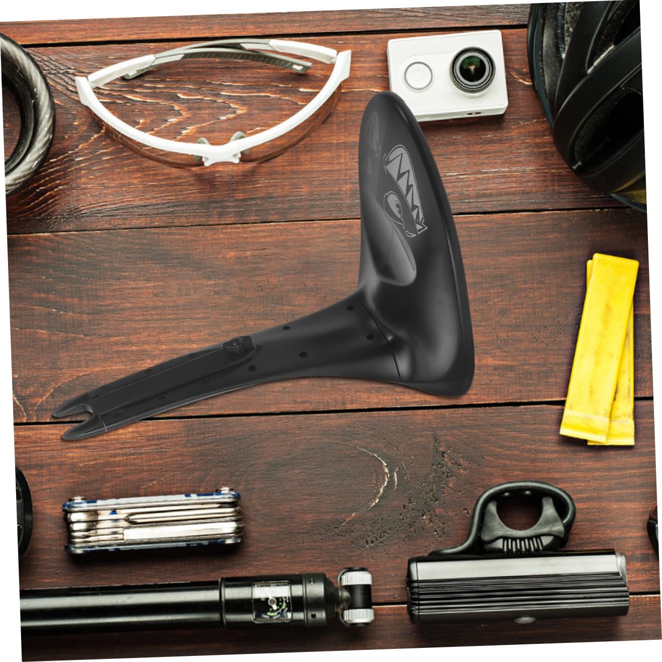 YARNOW Adjustable Portable Stand Compact Bike Holder for Easy Installation Sturdy Support for Road Mountain Scooter Rack Parking