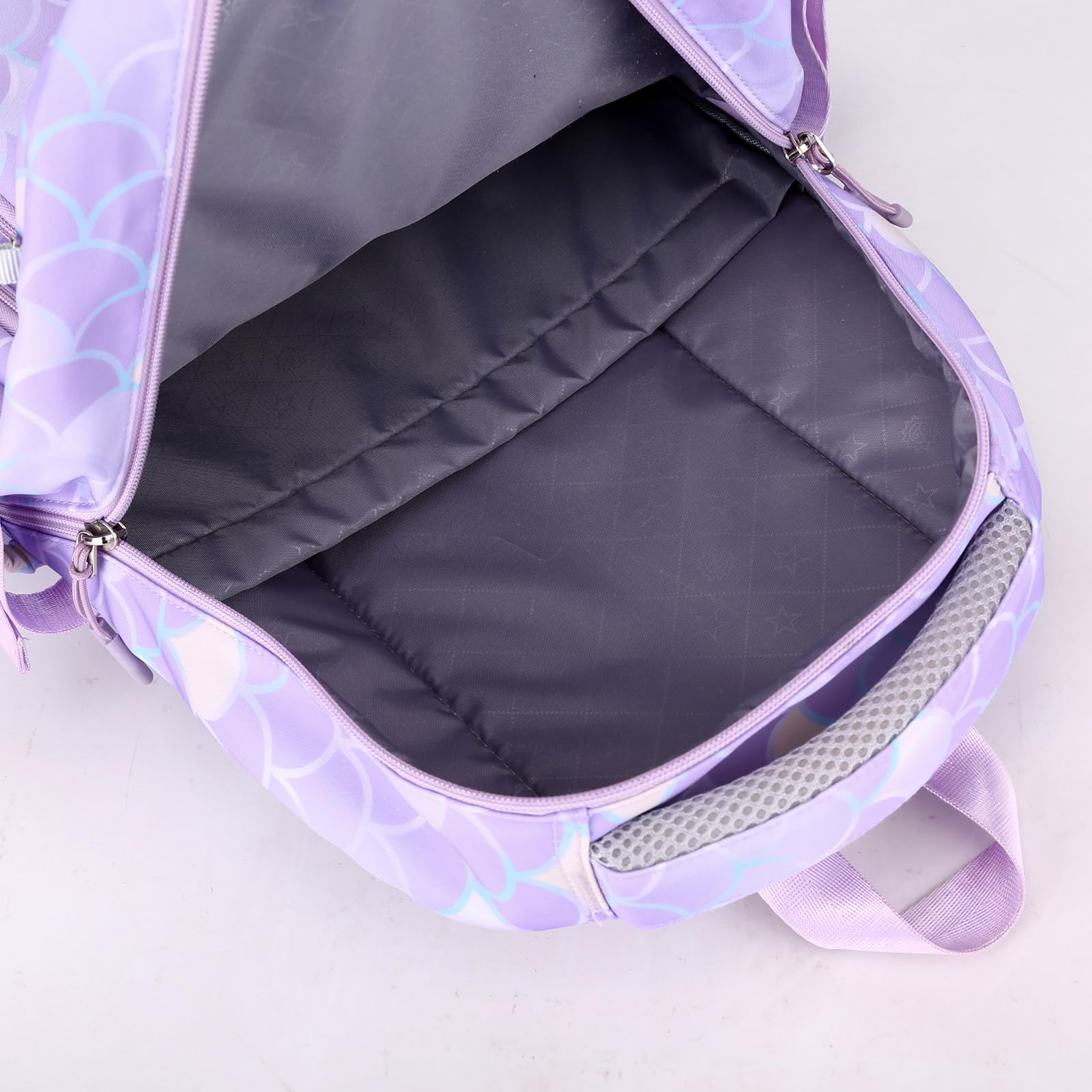 Nylon Rucksack mit Lunchtasche und Federmäppchen Set für Grundschüler, Schulrucksack für Teenager