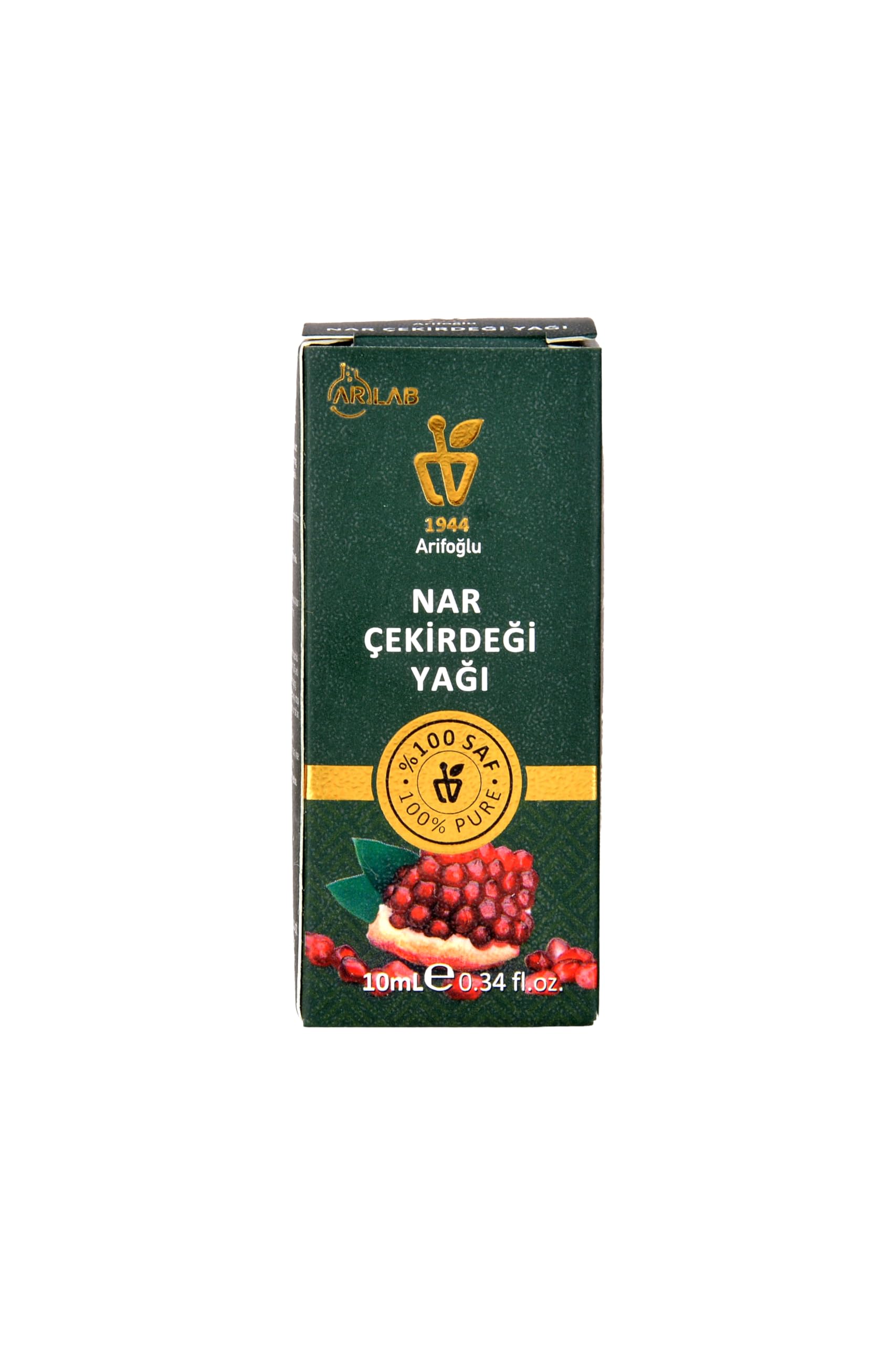 Arifoğlu Nar Çekirdeği Yağı 10ml%100 Saf Yağ ARLAB Pure Pomegranate Seed Oil 10ml