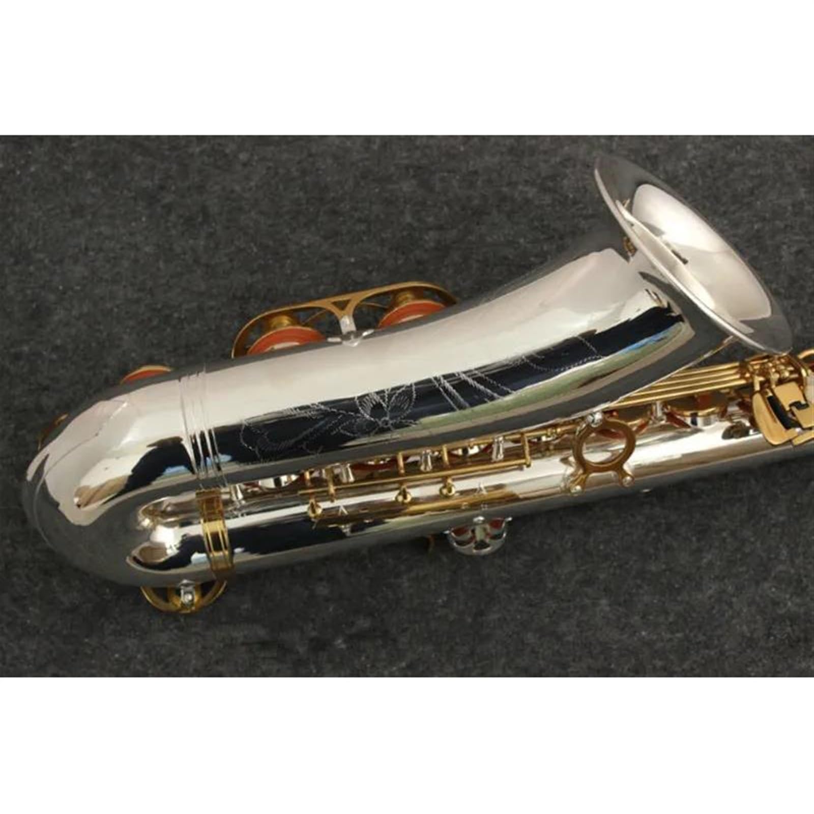 Saksofon Instrumenty Muzyczne Saksofon Tenorowy Bb Tone Niklowana Posrebrzana Rurka Złoty Klucz Saksofon Z Etui Ustnik