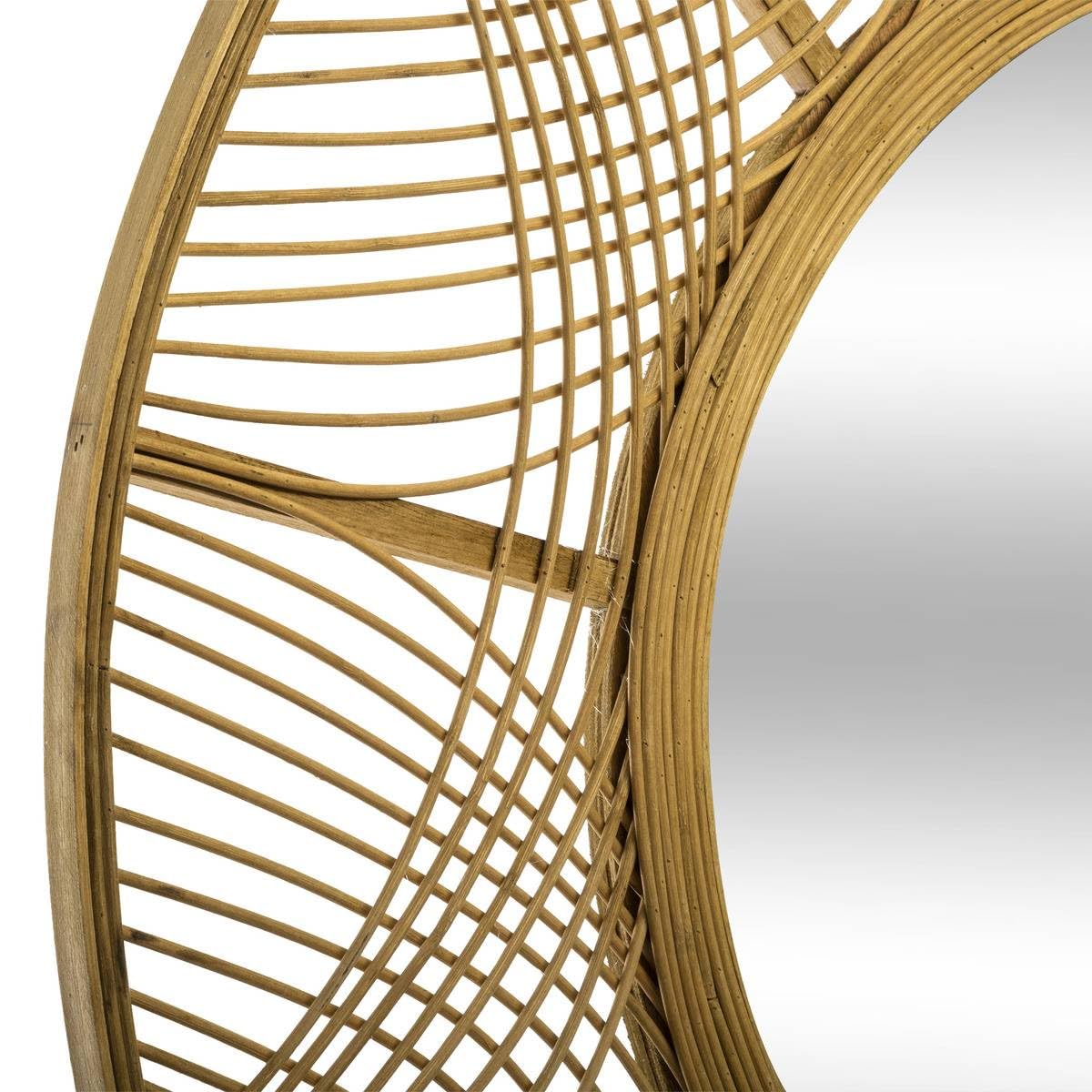 Atmosphera - Espejo 'Ina' - bambú D. 89 cm