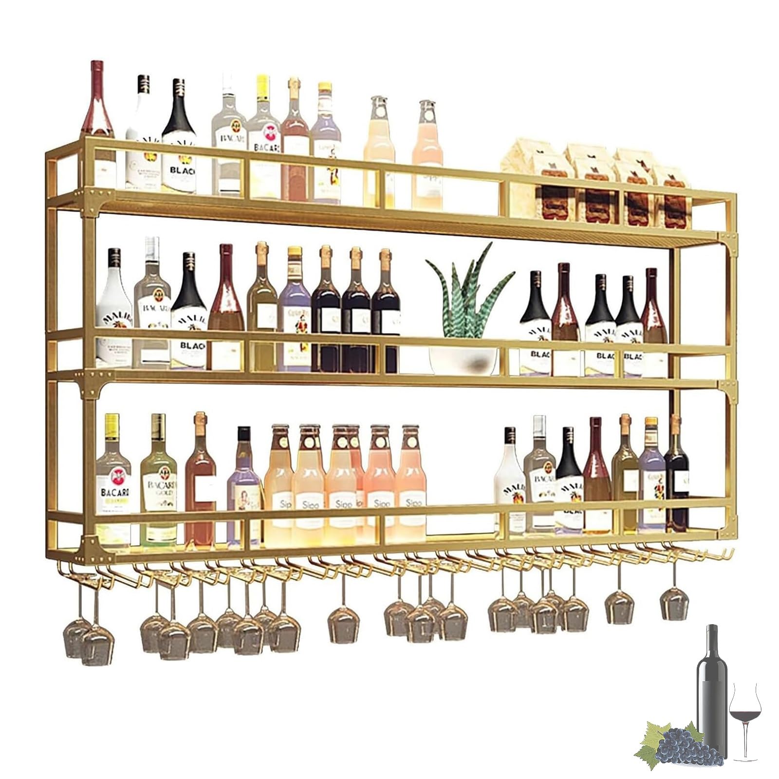Supports de rangement à vin en métal pour libérer l'espace de votre cuisine