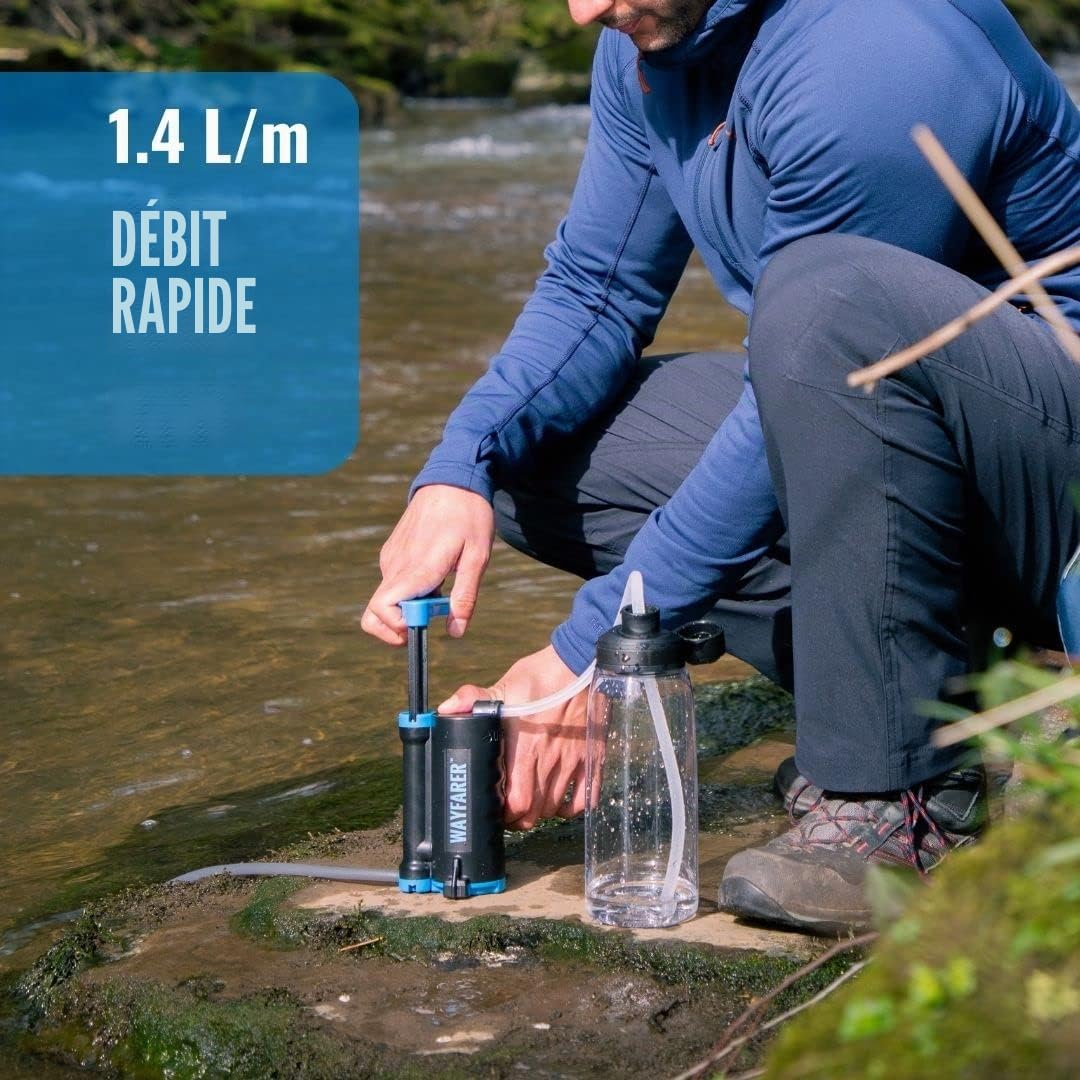 LIFESAVER Bouteille d'eau Portable Ultra Endurance Lot Filtre – Transparent