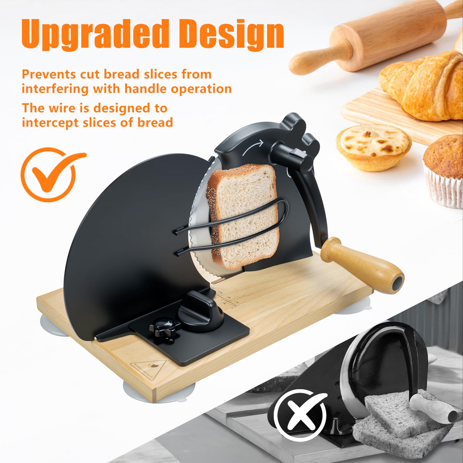 Manual Bread Slicer - Perfect Slices Every Time -3 Manual Bread Slicer - Perfect Slices Every Time -3