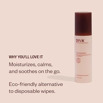 DIVA Refresher, Fragrance-Free Spray Vulva Cleanser, 100 mL