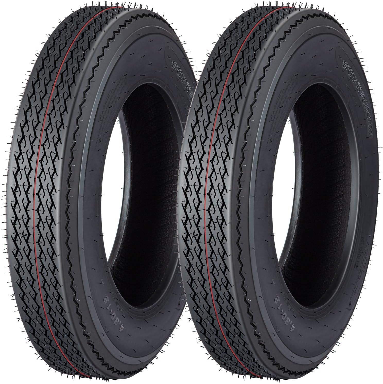 8-14.5 Trailer Tires - Heavy-Duty Load Range G, 14.5 Inch Tires for Utility, Boat, and Camper Trailers - 14PR Durable All-Weather Replacement Tires