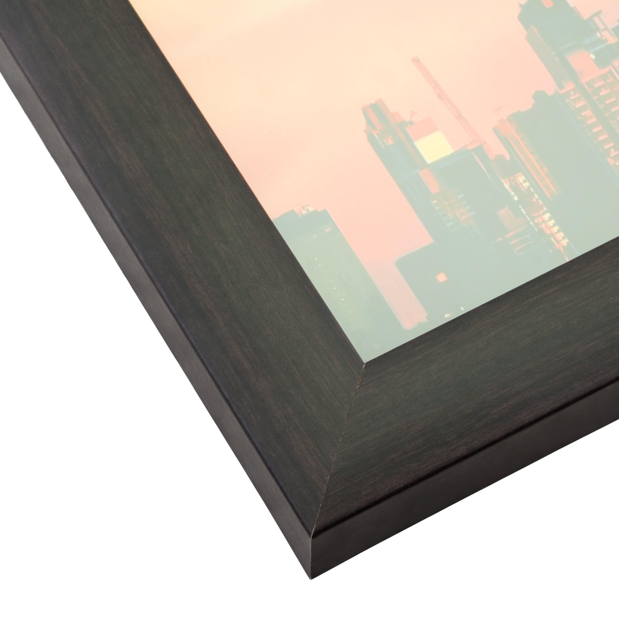 Craig Frames 23247778 gładkie wykończenie słojów drewna 50 na 76 cm ramka na obraz/plakaty, 2,5 cm szerokości, orzech brazylijski