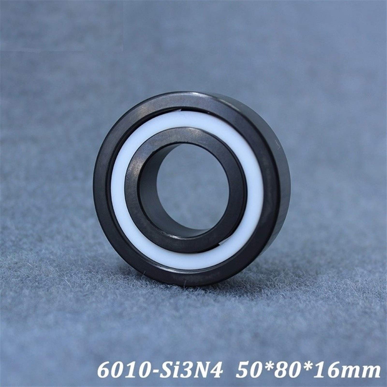 JIYAMI'EN EL-ZHOU 6010 6010CE Completa cojinete de cerámica (1 PC) Si3N4 Todo el Material de nitruro de silicio de cerámica rodamientos de Bolas 50 * 80 * 16 mm