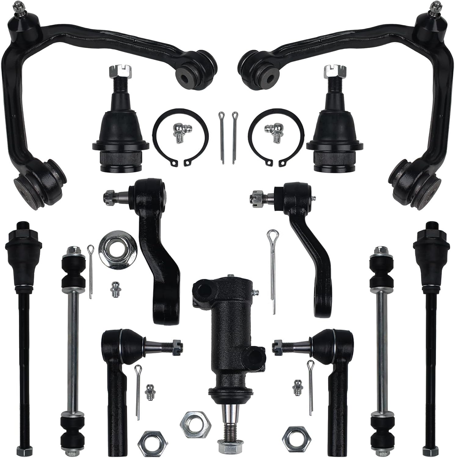 Autoround Front Upper Control Arm Kit Fit for 1999-2006 Chevy Tahoe Silverado Suburban Avalanche 1500, GMC Sierra Yukon XL 1500, Cadillac Escalade ESV EXT, 13pcs Suspension Set