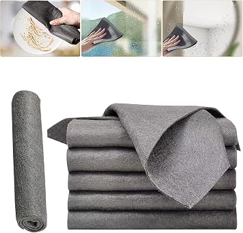 Ultra Soft Cleaning Rags,5 Pack Cleaning Cloth,Quick Drying Microfiber Cleaning Rags,Reusable,Washable,Lint Free Cleaning Towels for Kitchen,Window,Glass,car