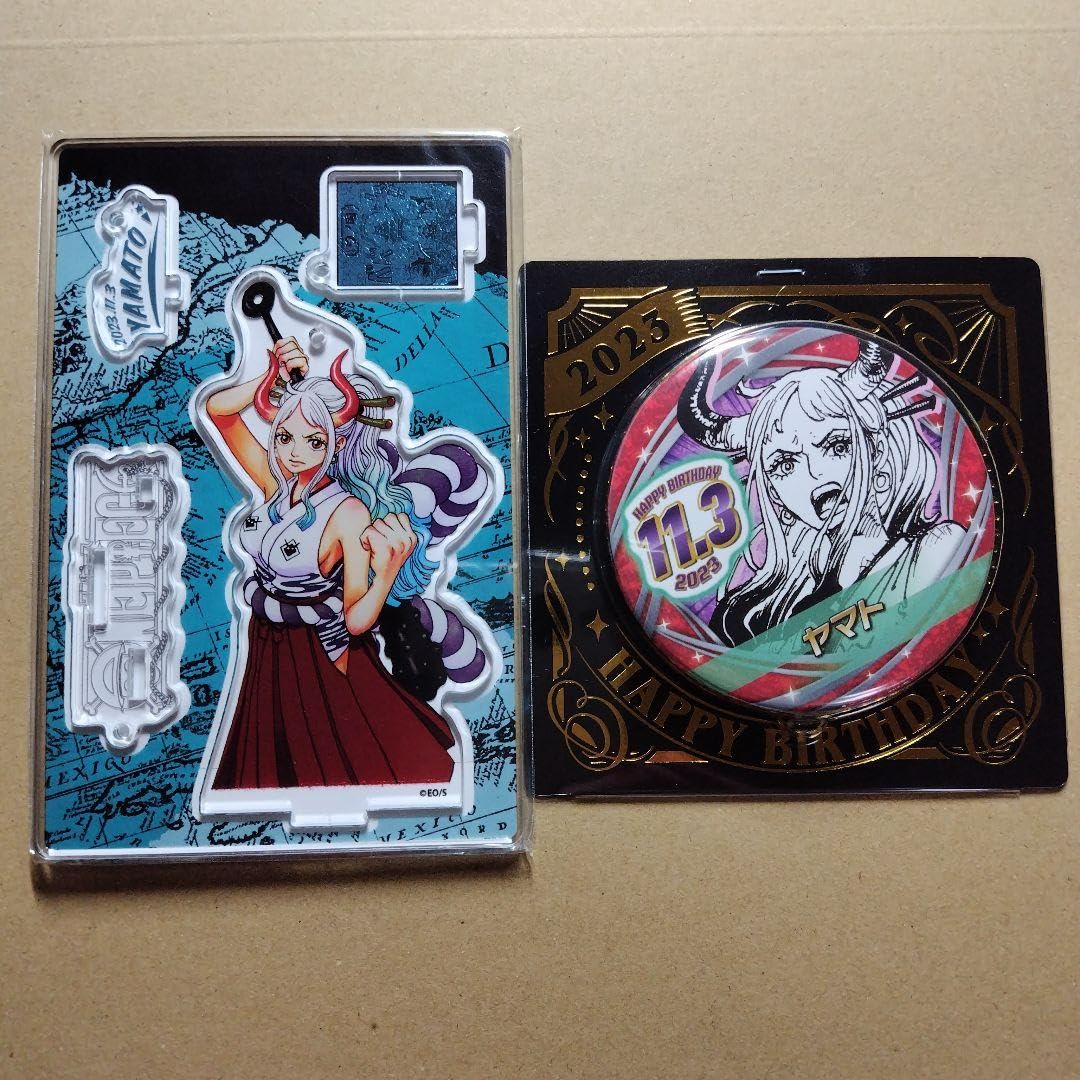 バースデージオラマフィギュア　ワンピース　ヤマト ワンピース 麦わらストア ジオラマフィギュア バースデー缶バッジ