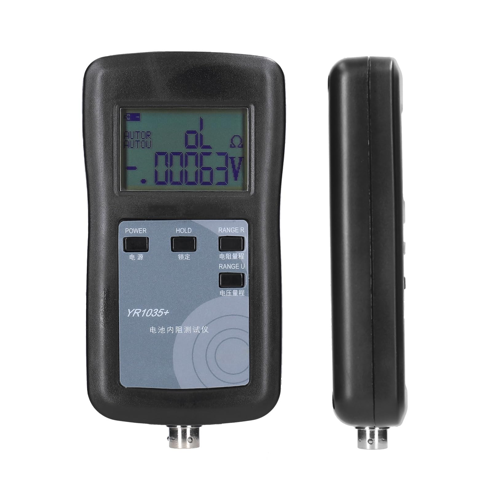 YWBL-WH Tester di Resistenza Interna della Batteria Al Litio YR1035 Ad Alta Precisione, Misuratore di Tensione Portatile a 4 Fili per Vari di Batterie, Misure Precise per Veicoli Elettrici e Altro