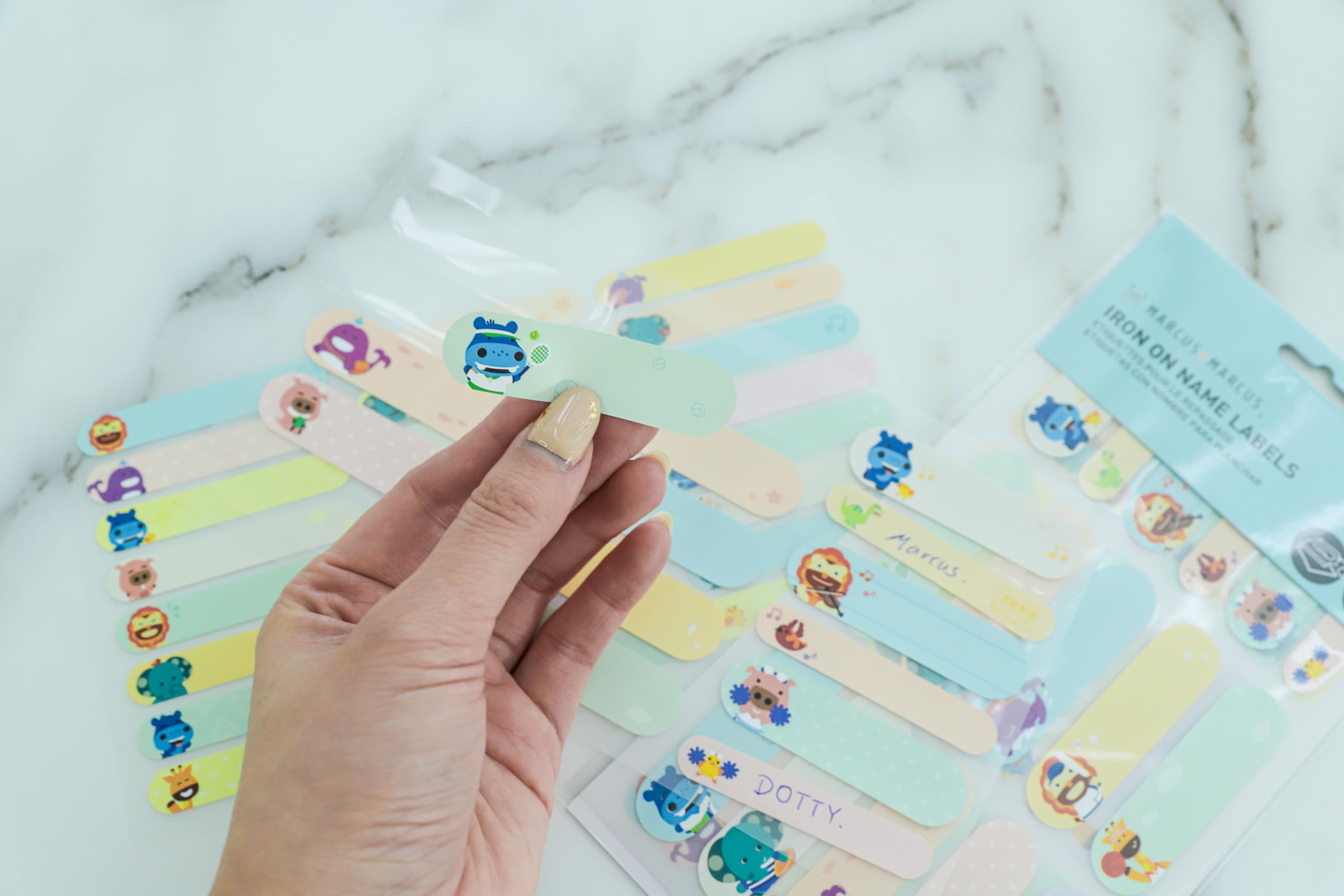 MARCUS&MARCUS Marcus & Marcus - Iron On Name Labels - 40pcs