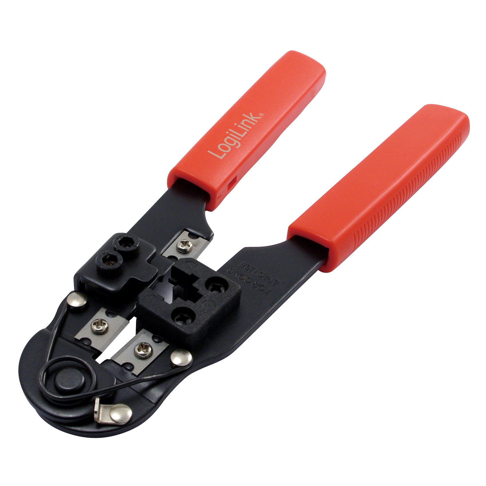 LogiLink Professional Crimpzange (WZ0004) mit Kabelschneider und Abisolierer