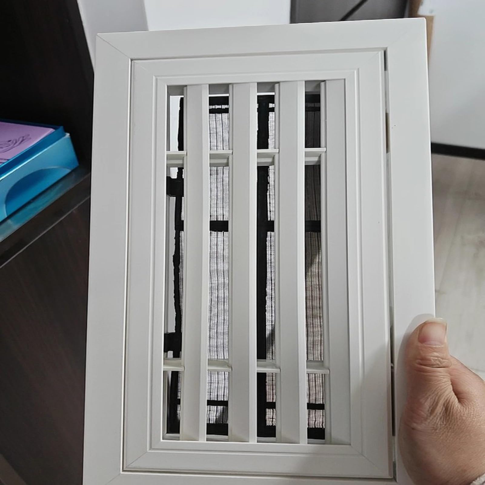 10x10", 11x11", 12x12" Ventilable Access Panel with Mesh Cover, White Plastic Inspection Hatch, Access Door for Garage, Home, Offices(24x24in/61x61cm)