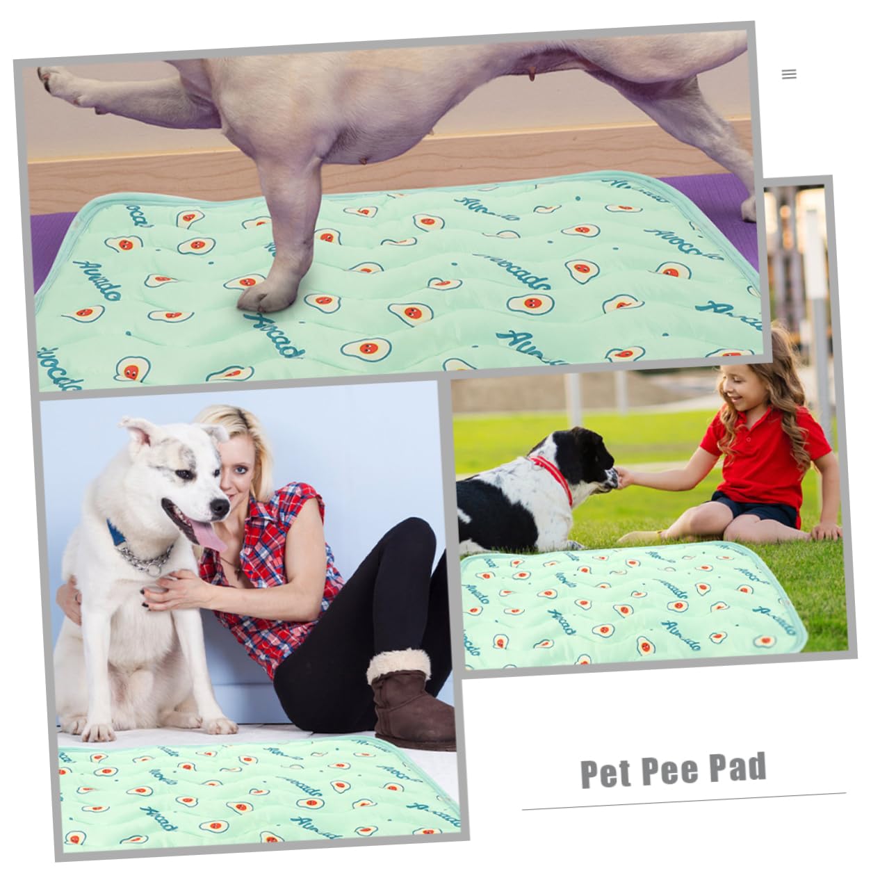 ibasenice 2 Series Almohadillas para Orinar para Perros Extra Almohadillas De Cachorros Reutilizables Perros Pequeños Pee Almohadillas para Perros Lavables 2 Piezas*2