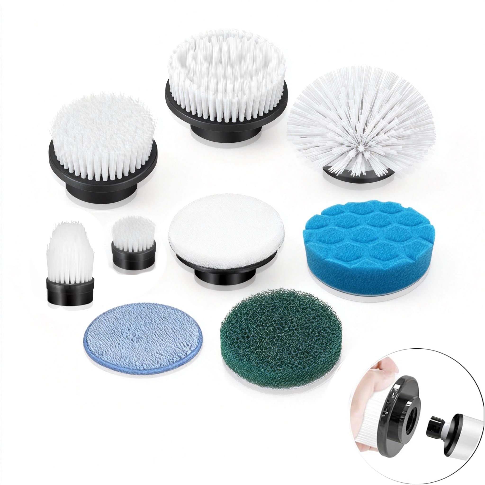 Amazon.com: NOTLZPLS Electric Spin Scrubber Replacement Heads 8 in