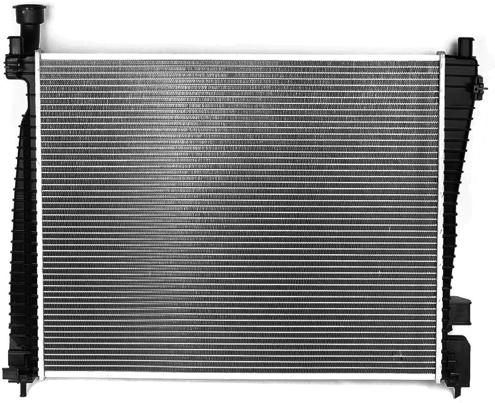 DNA Motoring CU13200 1-Row Aluminum Core Radiator Engine Cooling Compatible with 11-20 Dodge Durango / 11-21 Jeep Grand Cherokee, 52014529AB 55038001AF, OEM-RA-13200