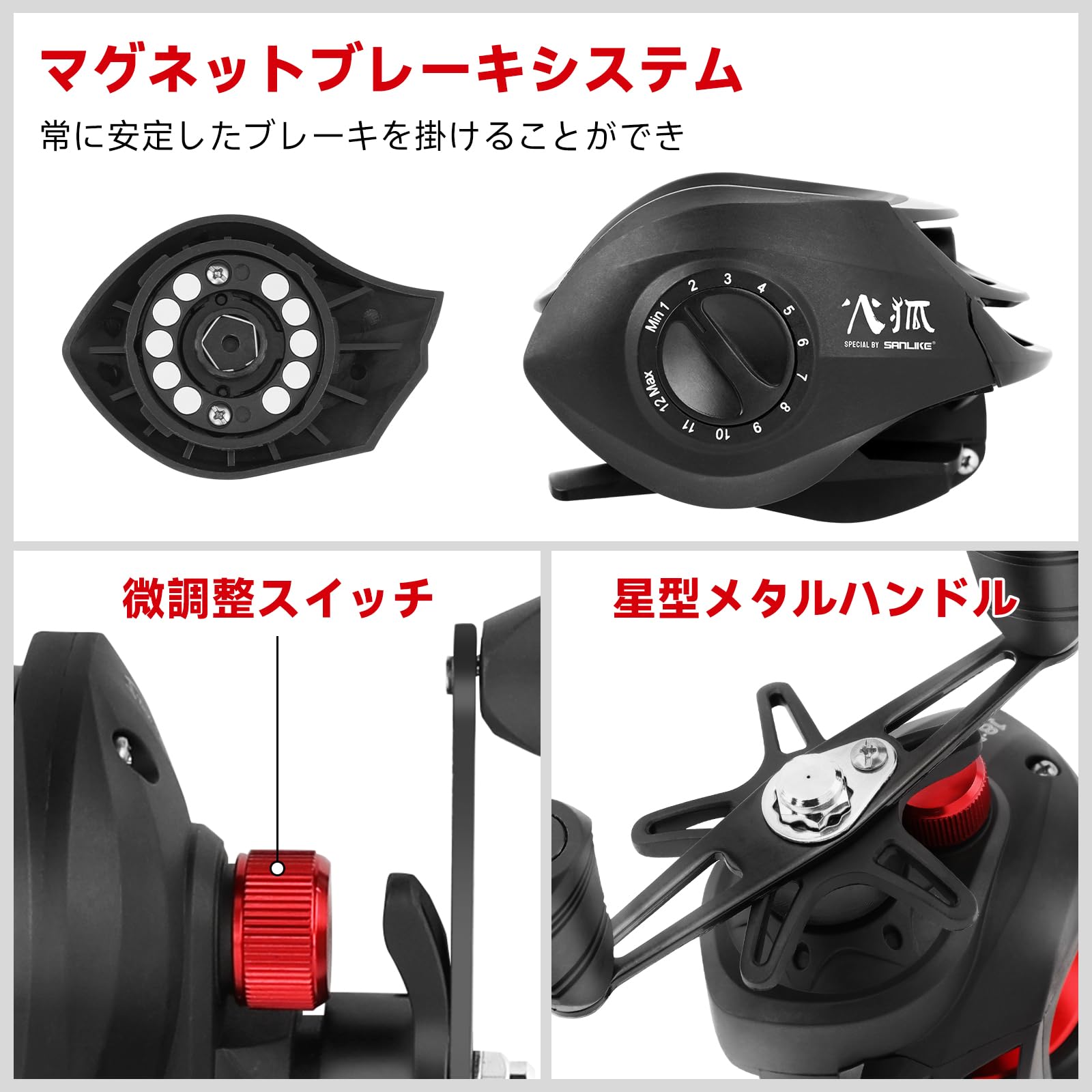 Amazon | サンライク（SANLIKE）ベイトリール 両軸リール 海