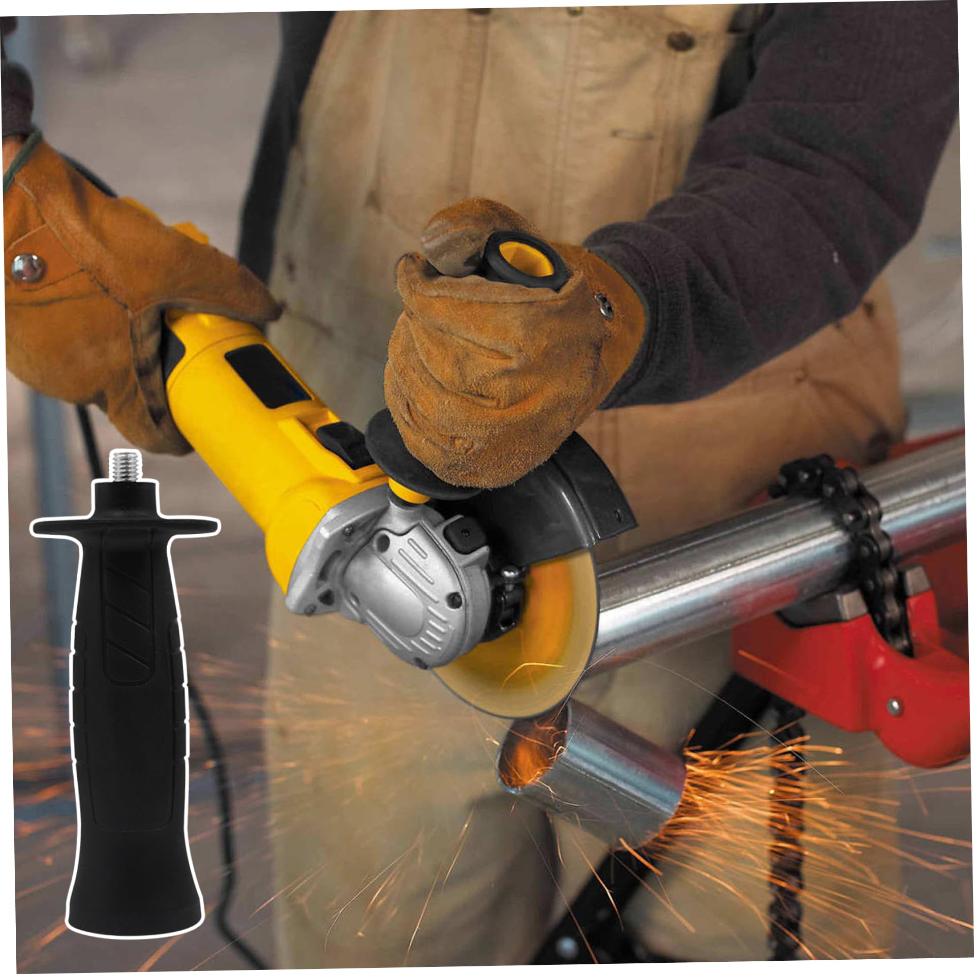Manico del smerigliatore angolare filo di lavorazione del legno strumento manuale ausiliario m8 ausiliario ausiliario comodo manico smerigliatore angolare sostituzione angolare attacchi