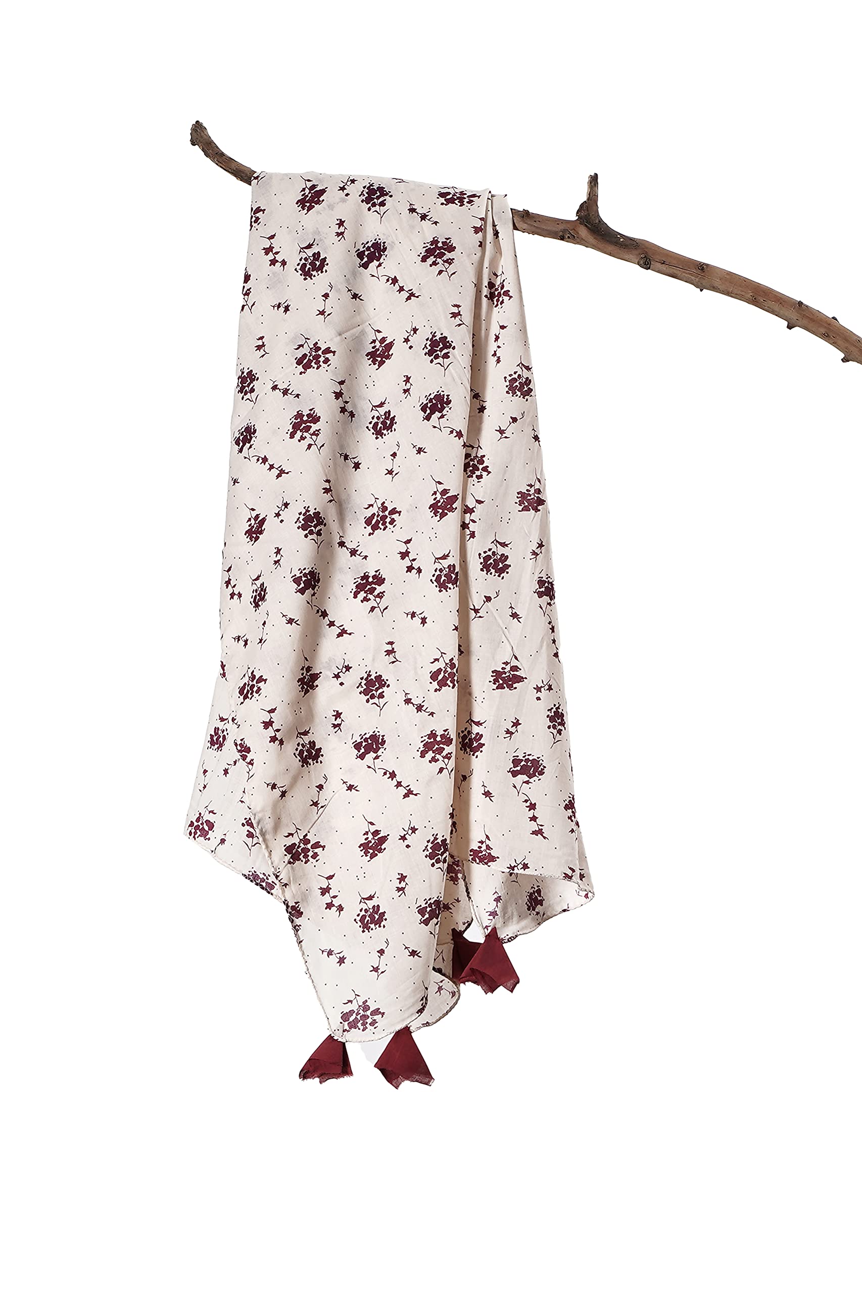 CONTRAST LIVINGPitaras Stylish Girls Cotton printed Scarf, 100x100 Cm Square Size,100% Cotton Scarf (100x100 Cm :: Multi Colour)