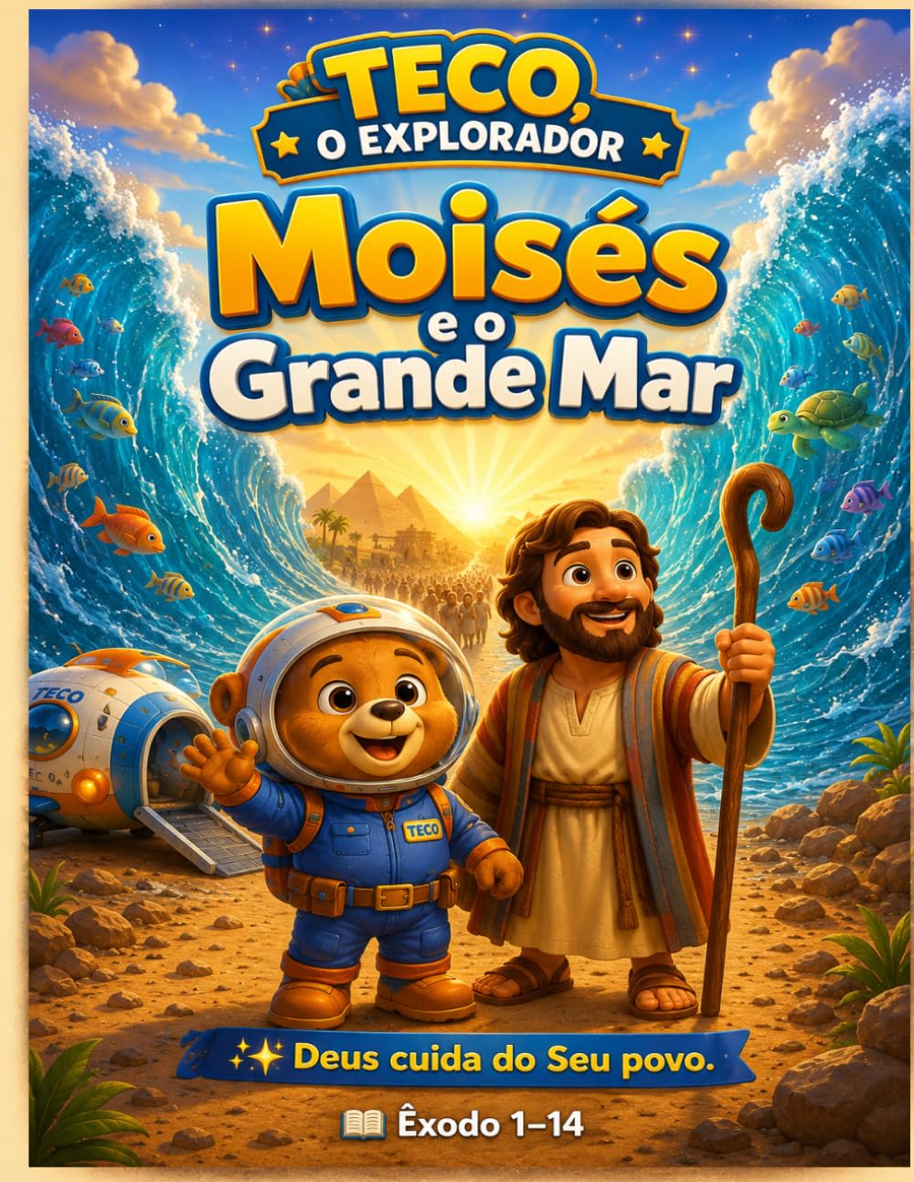 Teco o Explorador: moisés e o grande mar (Teco Explorador: Aventuras da Bíblia. Livro de Gênesis)