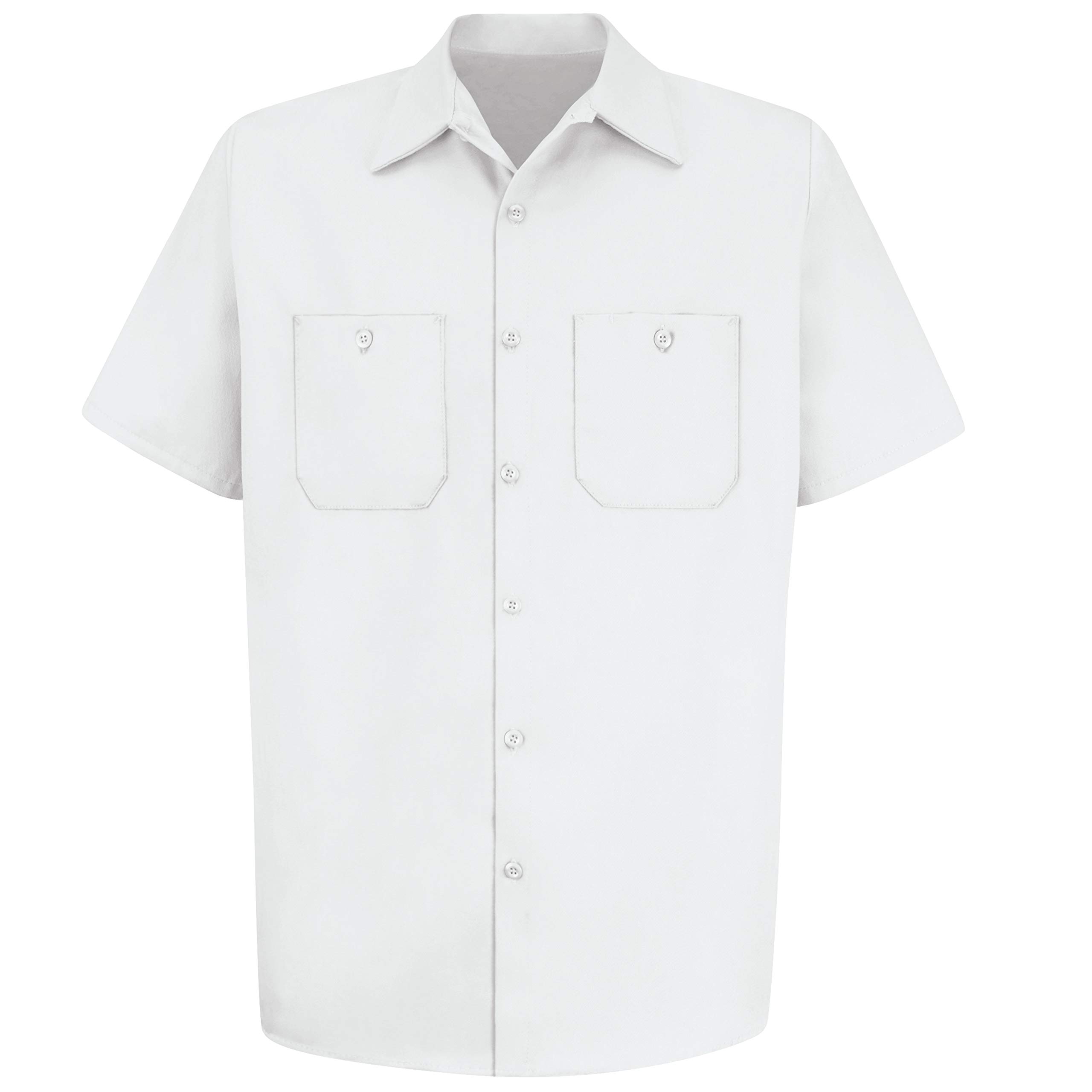 Red Kap Short Sleeve Wrinkle-Resistant Cotton Work Shirt Camisa de Trabajo de algodón Resistente a Las Arrugas de Manga Corta Hombre