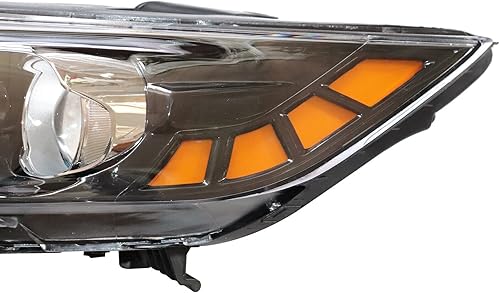 Miniatura 7 de LYNICESHOP Conjunto de faros halógenos, para KIA Optima 2011-2013 estilo de fábrica 921012T121, 921022T121 (sin luces de circulación diurna) (lado