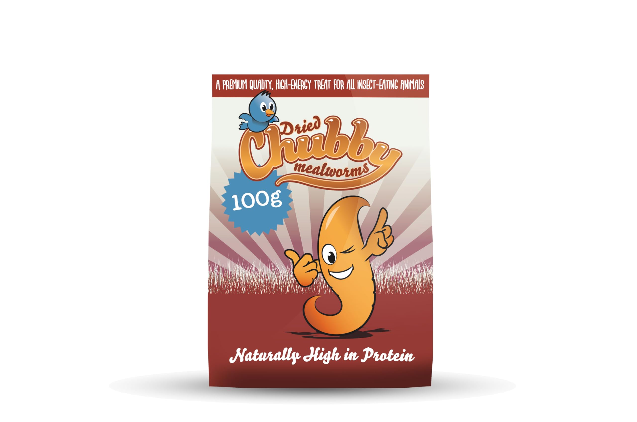 Chubby Mealworms Refill Bag (800g), Dried Mealworms For Wild Birds, Protein Rich Dried Meal Worm, High Energy for Birds, Reptiles, Geckos, Ducks — view 7