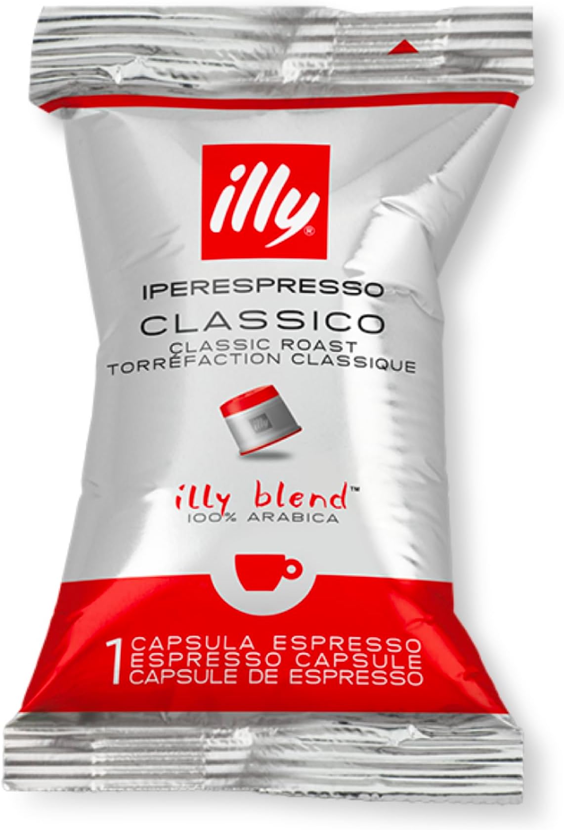 Coffee - iperEspresso Capsules x100 - Coffee Pods - Classico Medium Roast - 100% Arabica Coffee Beans - Ideal for Espresso & Cappuccino - Francis Machine Compatible - Individually Wrapped