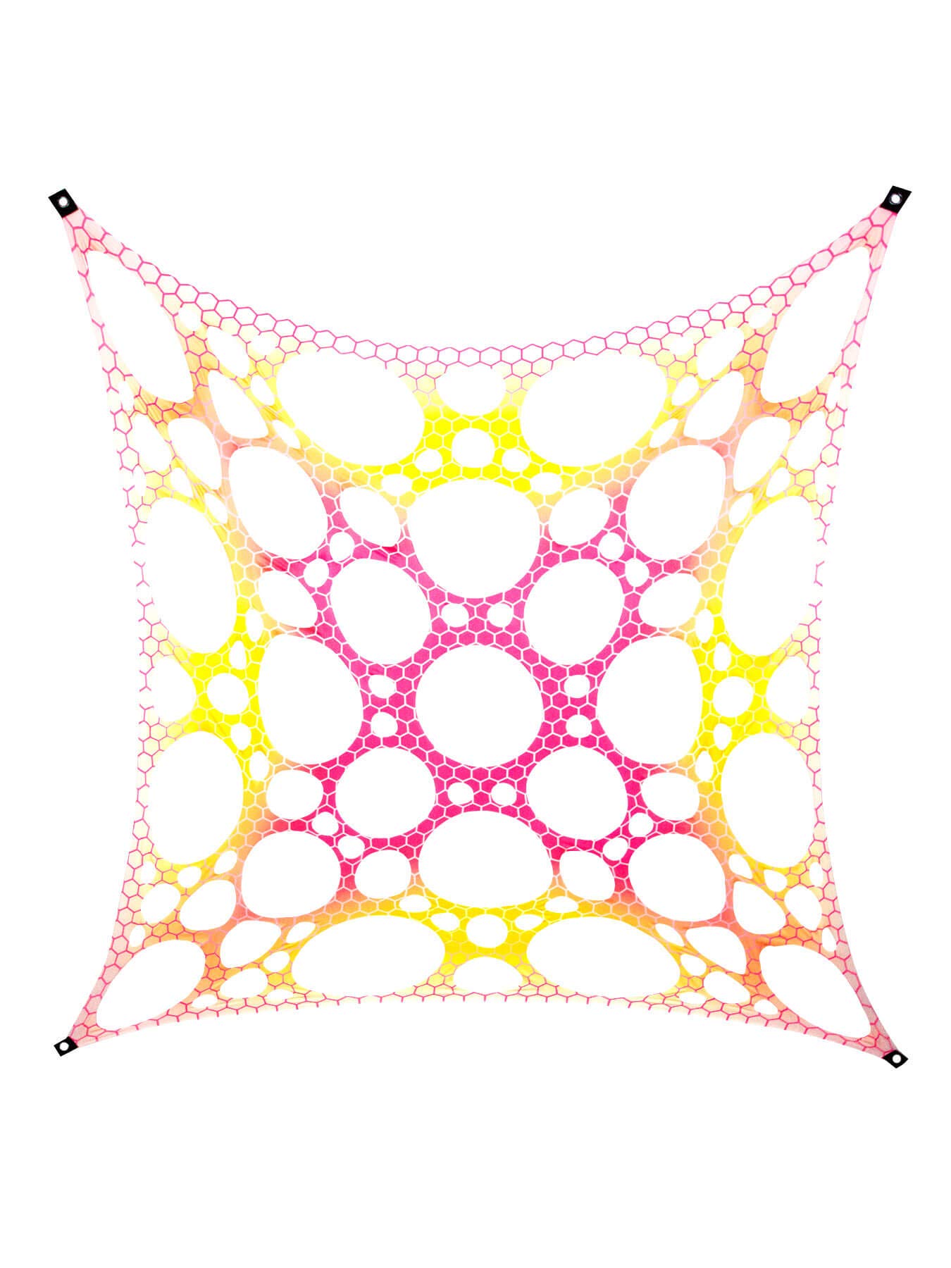 PSYWORK Black Light Sail Spandex Goa Pink Cross, 3 x 3 m