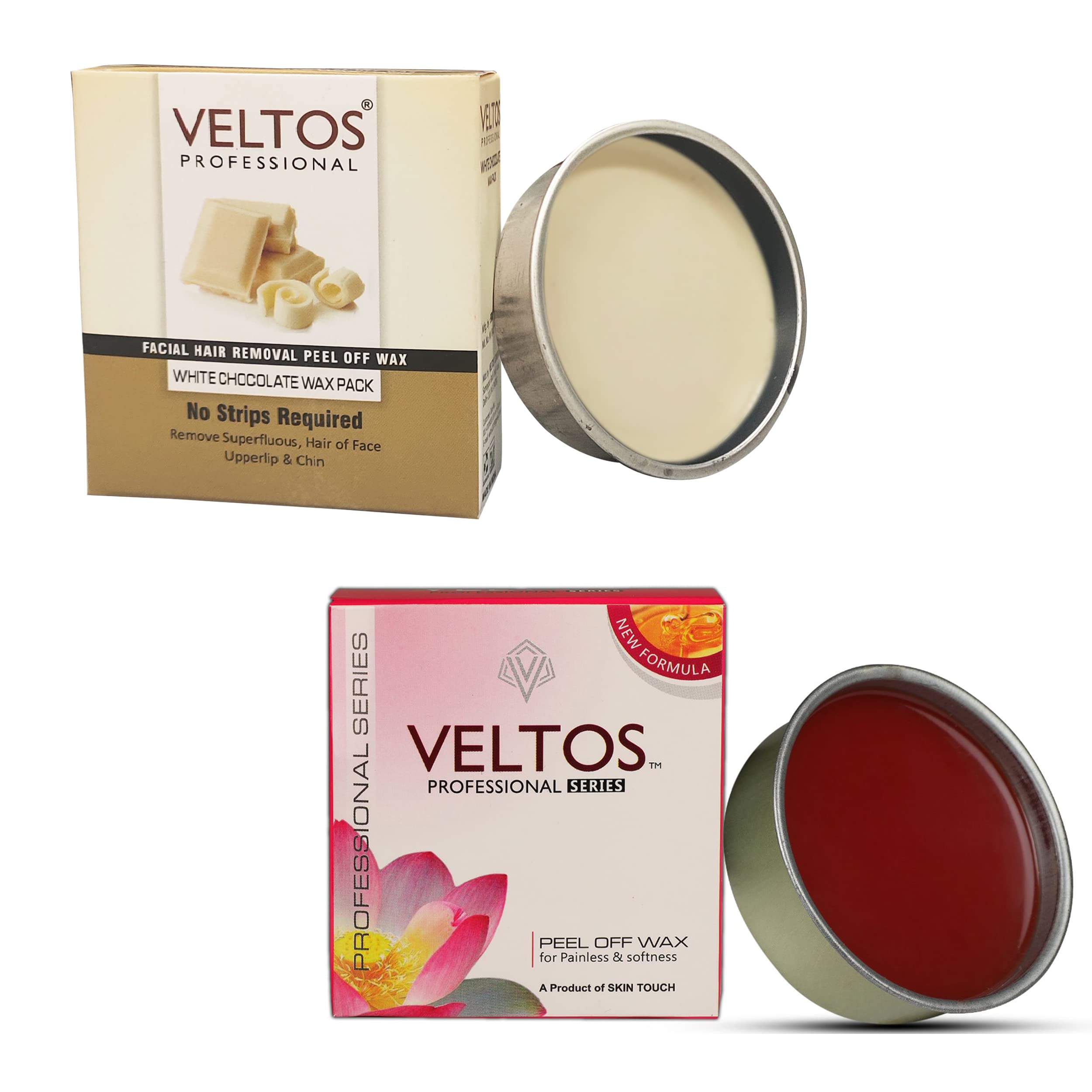 Veltos Professional White Chocolate & Red Wine Facial Peel Off Katori Wax 80gm for Face (Pack of 2) (B09JCH66YG) Amazon Price History, Amazon Price Tracker