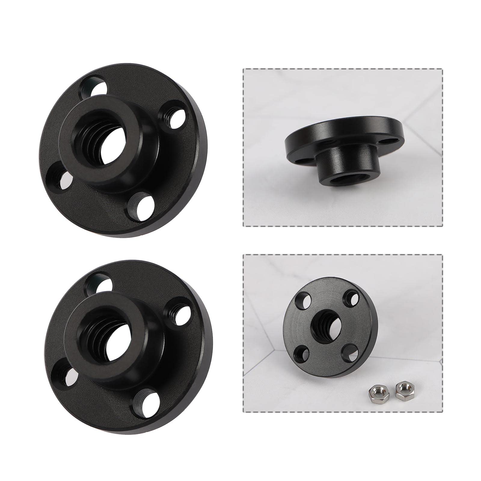 Stampante 3D Asse Z Motore trapezoidale Dadi a vite T8 Dado Pom Dado Piombo 8 mm Passo 2 mm per Creality Cr10 Cr-10s Ender-3 Vite di comando B03c | IT