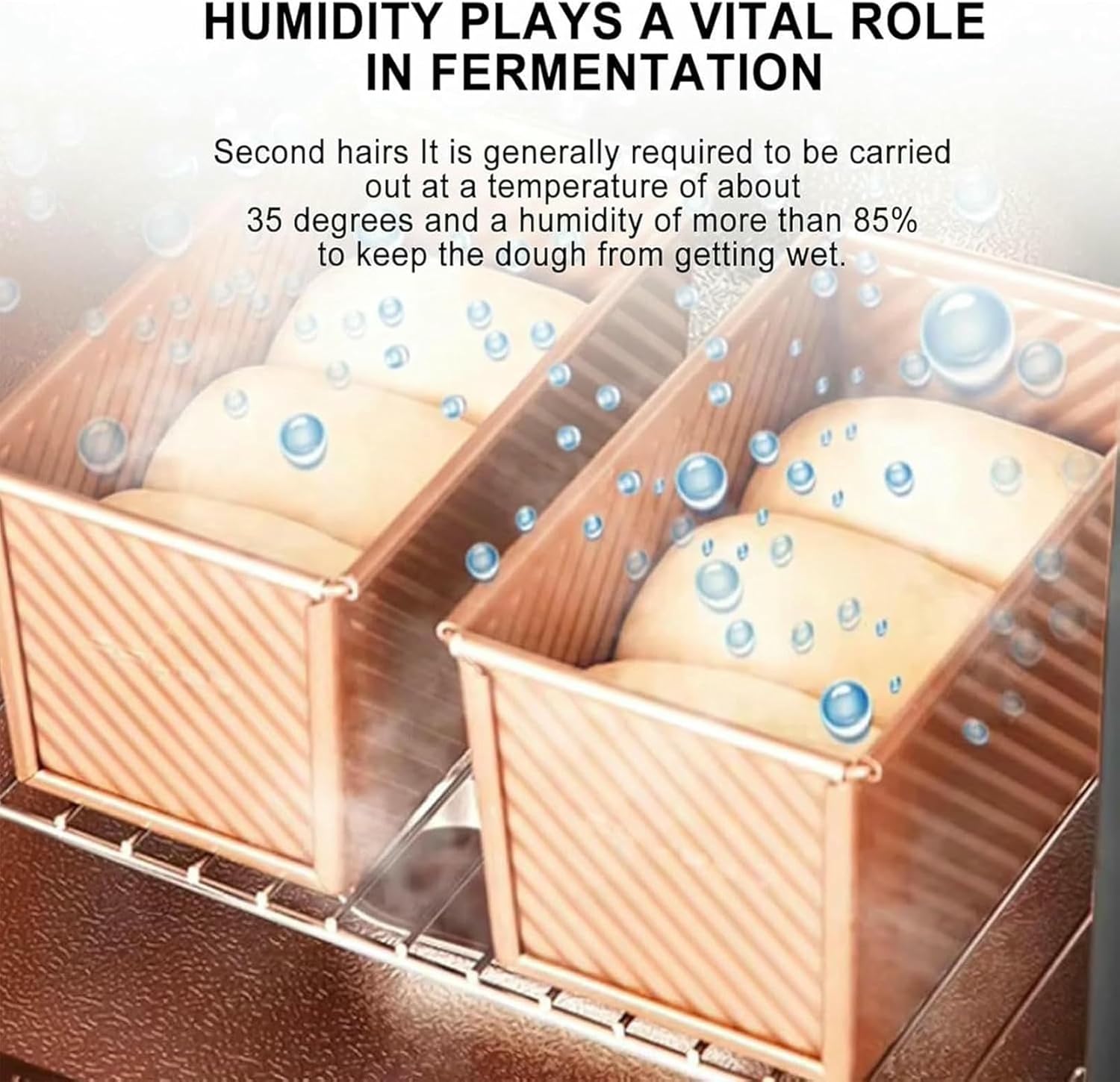40L Electric Dough Proofer Machine, Humidity and Temperature Control,Bread Fermentation Machine,Smart Panel for Making Bread, Rice Wine, Toast, Yogurt