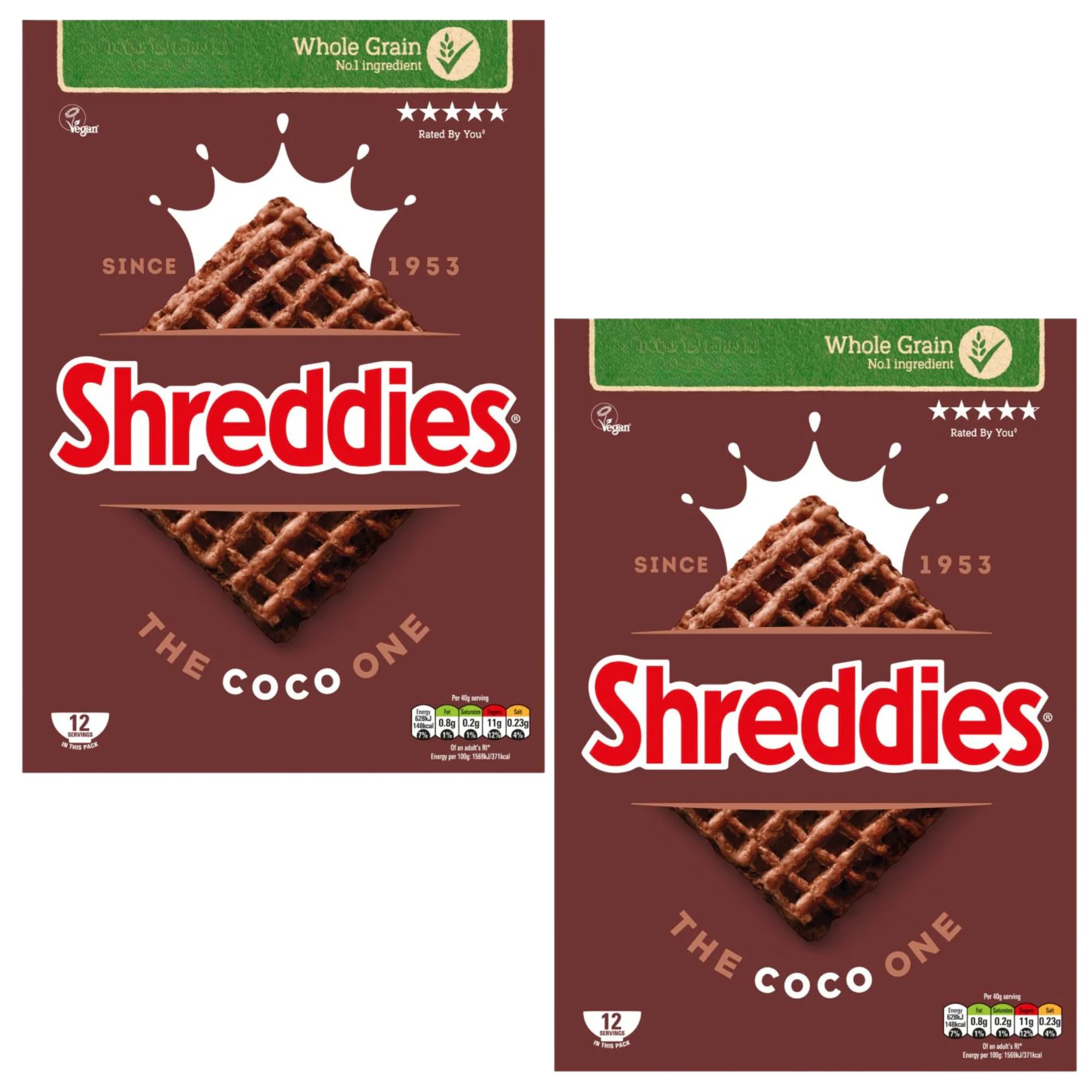 Chocolate Cereal Bundle With Shreddies The Coco One 560g (2 Pack)