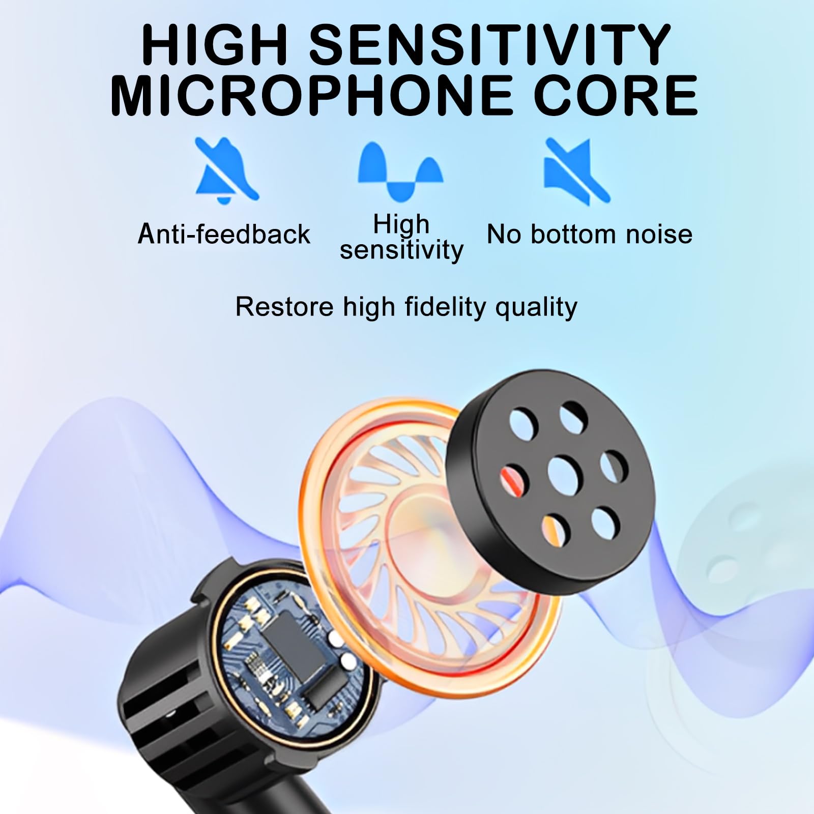 Microfono senza fili, amplificatore vocale 2.4G con microfono senza fili, microfono wireless ricaricabile auricolare con portata di 30M, ideale per guide turistiche, docente, insegnamento