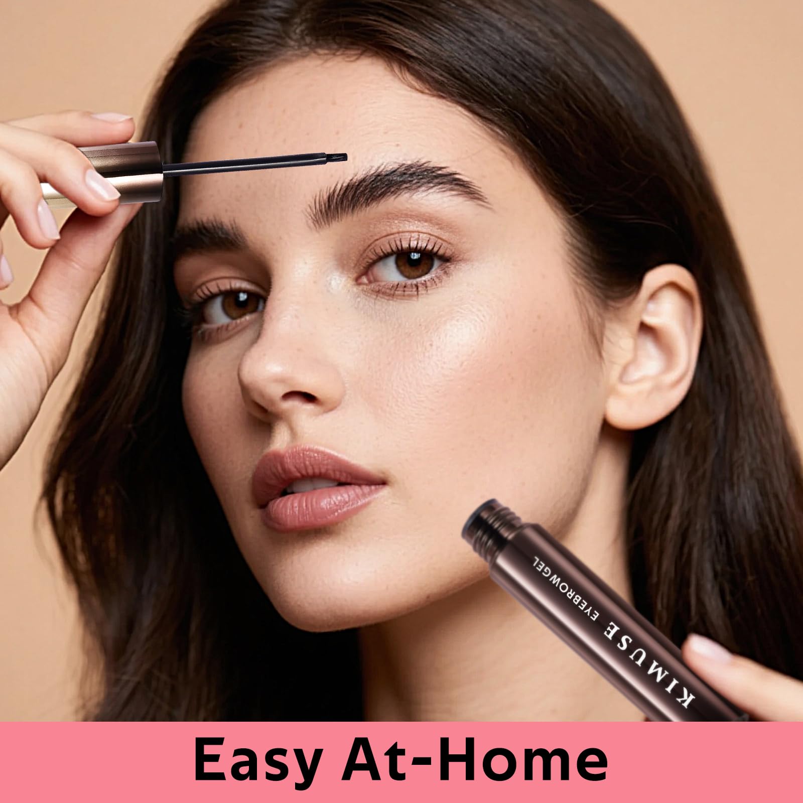 KIMUSE Eyebrow Gel, Tinta per Sopracciglia a Lunga Tenuta, Gel per Sopracciglia Impermeabile, Anti-Transfer, Antisfumatura, 0.17oz