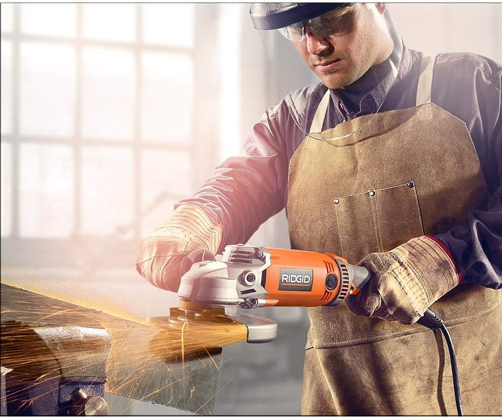 Black Friday - 50% OFF RIDGID 15 Amp Corded 7 in. Twist Handle Angle Grinder-R10202