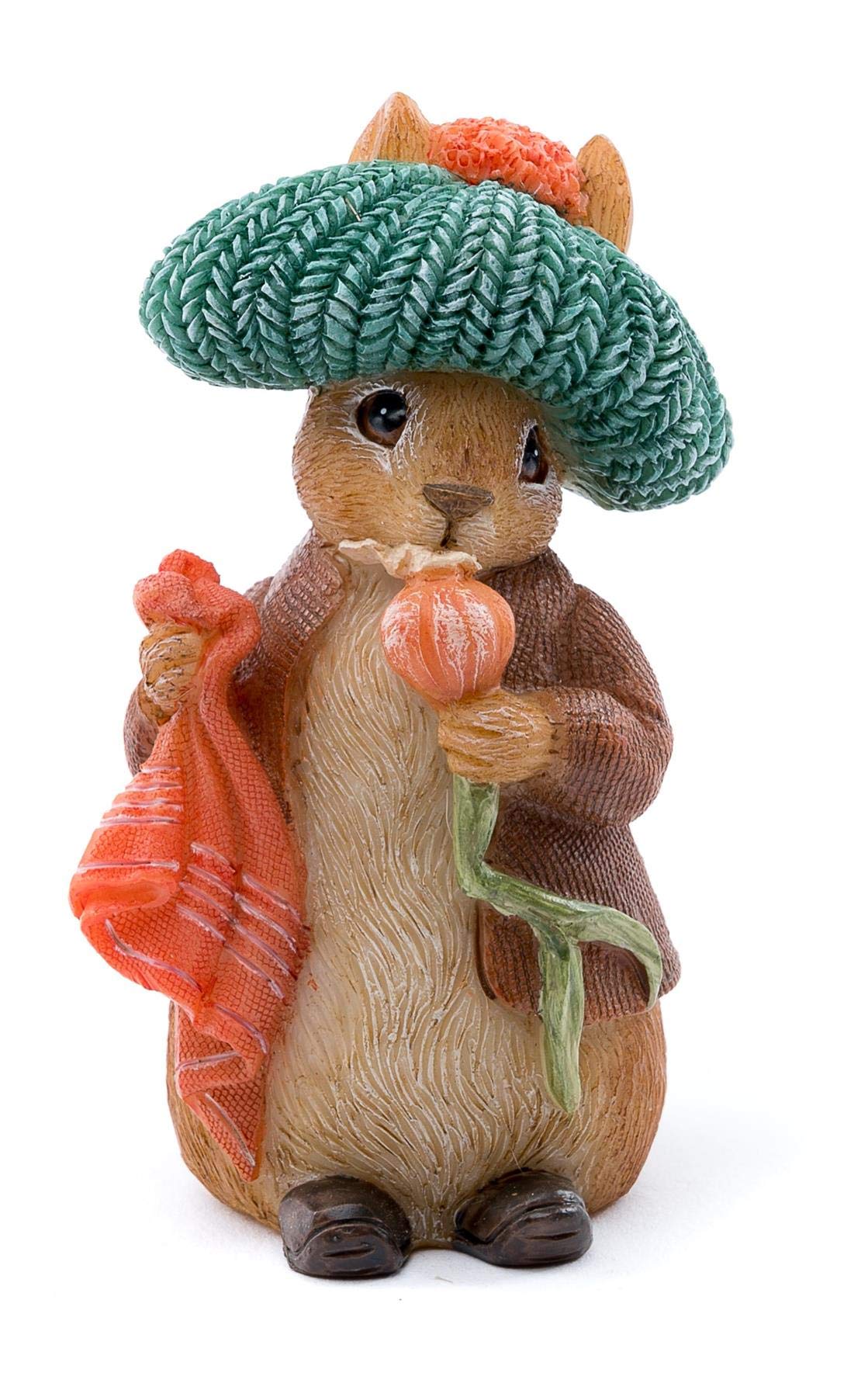 Cane Companions Ornamento Da Giardino Benjamin Bunny - Palo Topper In Resina, Resistente Al Gelo, Fatto A Mano - 4
