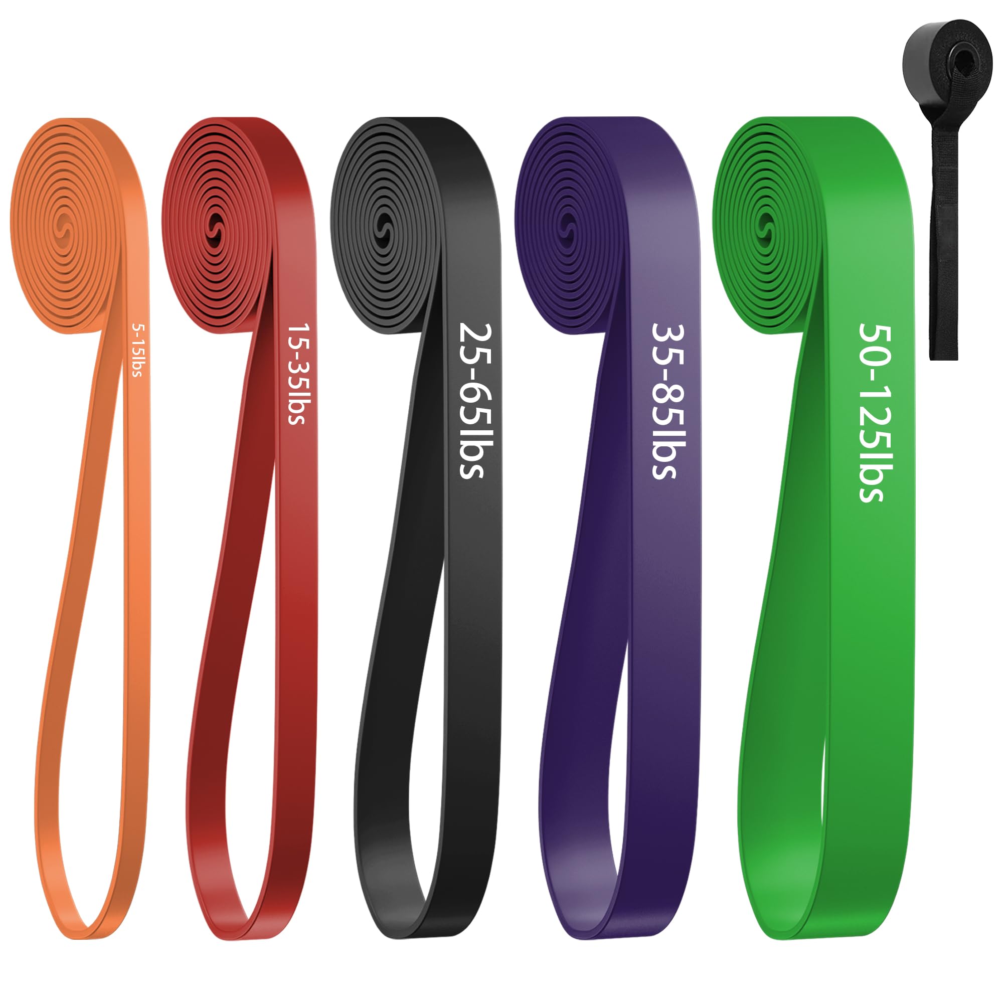 Resistance Bands, Pull Up Assist Bands - Workout Bands, Exercise Bands, Long Resistance Bands Set for Working Out, Fitness, Training, Physical Therapy for Men Women — Amazon image 12