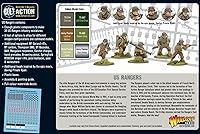 Vista 8 de Warlord Games US Rangers Infantry - Ejército de los Estados Unidos 1.102 in Escala de plástico Miniaturas de plástico para Bolt Action Miniaturas