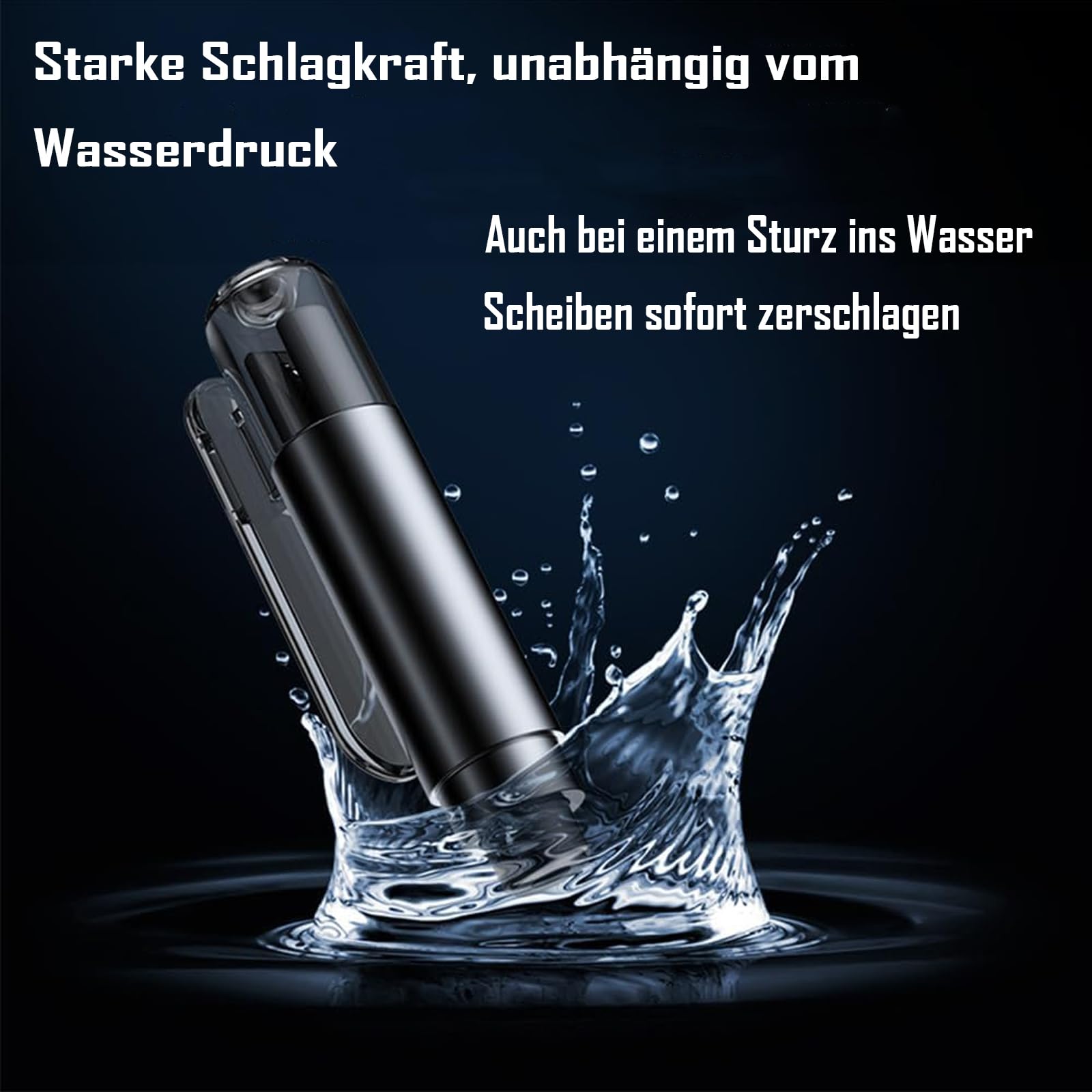 2-In-1 Notfallhammer Auto mit Gurtschneider, Kompakt & Federunterstützt, Autoscheiben Sofort Zertrümmern Und Sicherheitsgurte Durchtrennen – Halterung für Alle Fahrzeugtypen Geeignet (4pcs)
