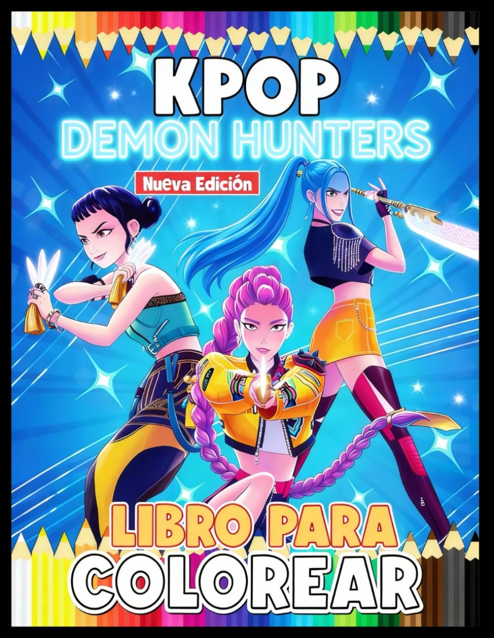Libro para colorear Reinas del Escenario K-P0P