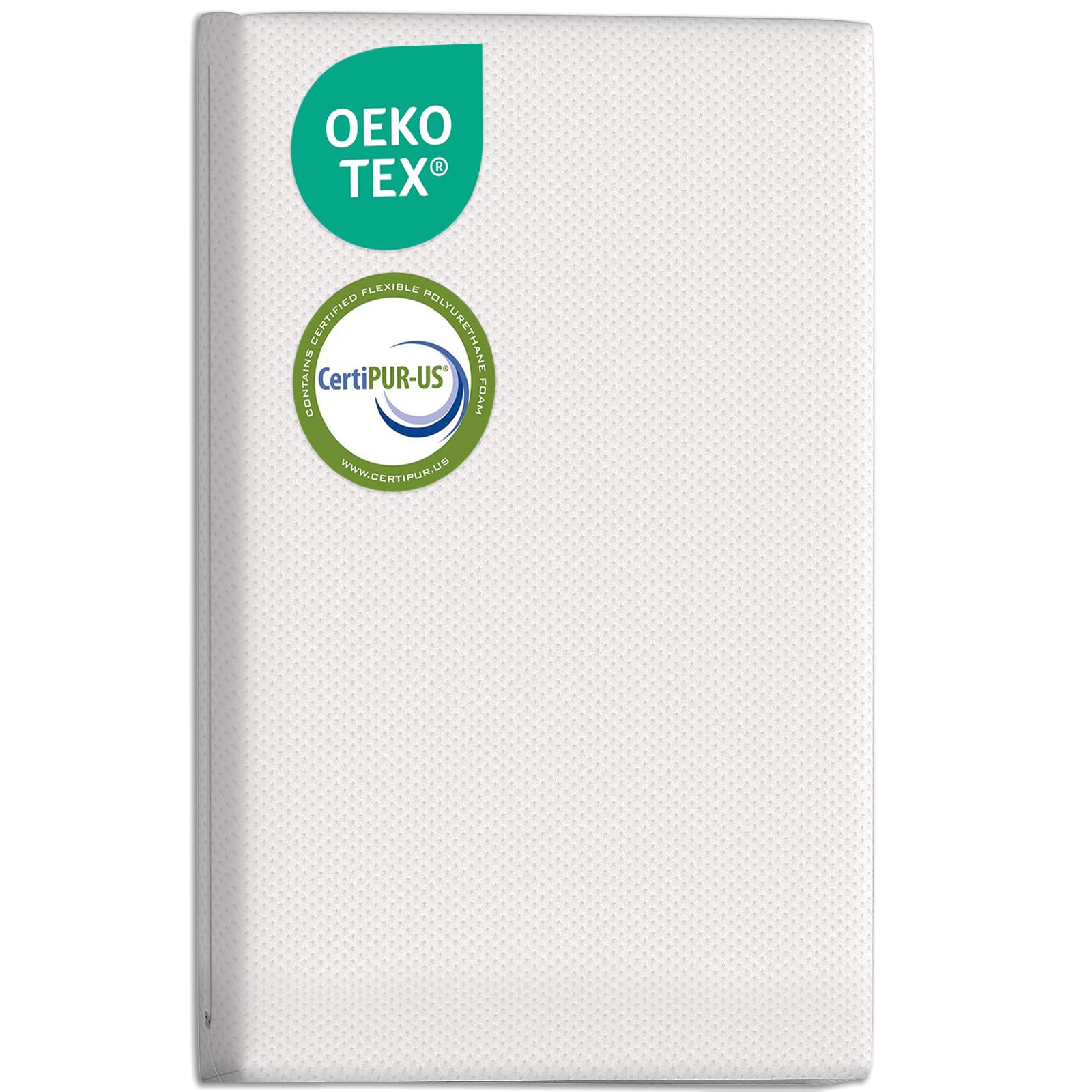 Genew Pack and Play Mattress (38"x26"x1.5"), Portable Crib Mattress Cover for Pack N Play, Play Pen for Babies and Toddlers, Soft, Waterproof, Washable Breathable Pad, Memory Foam